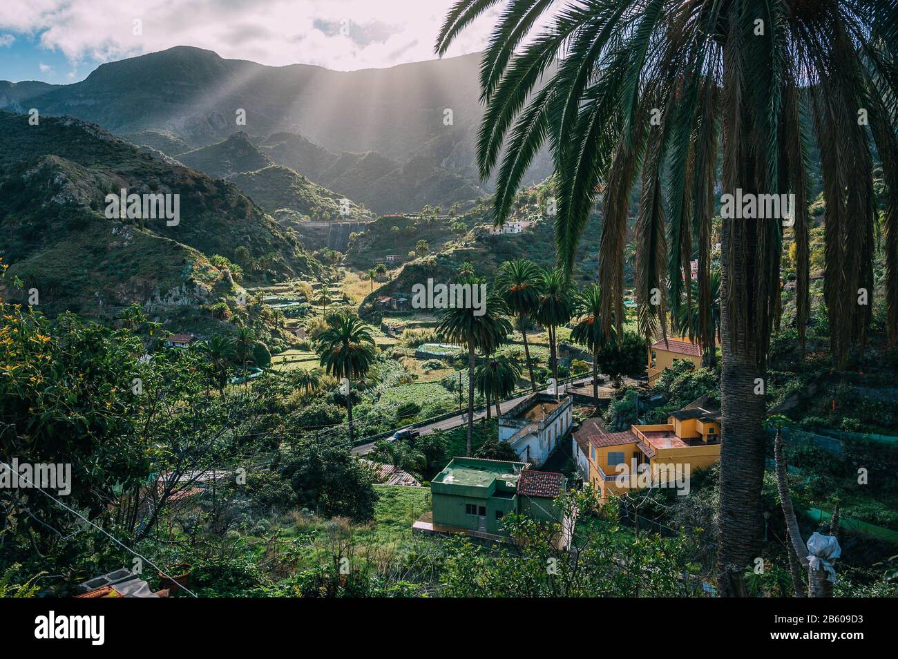 Vallehermoso, La Gomera Stockfoto