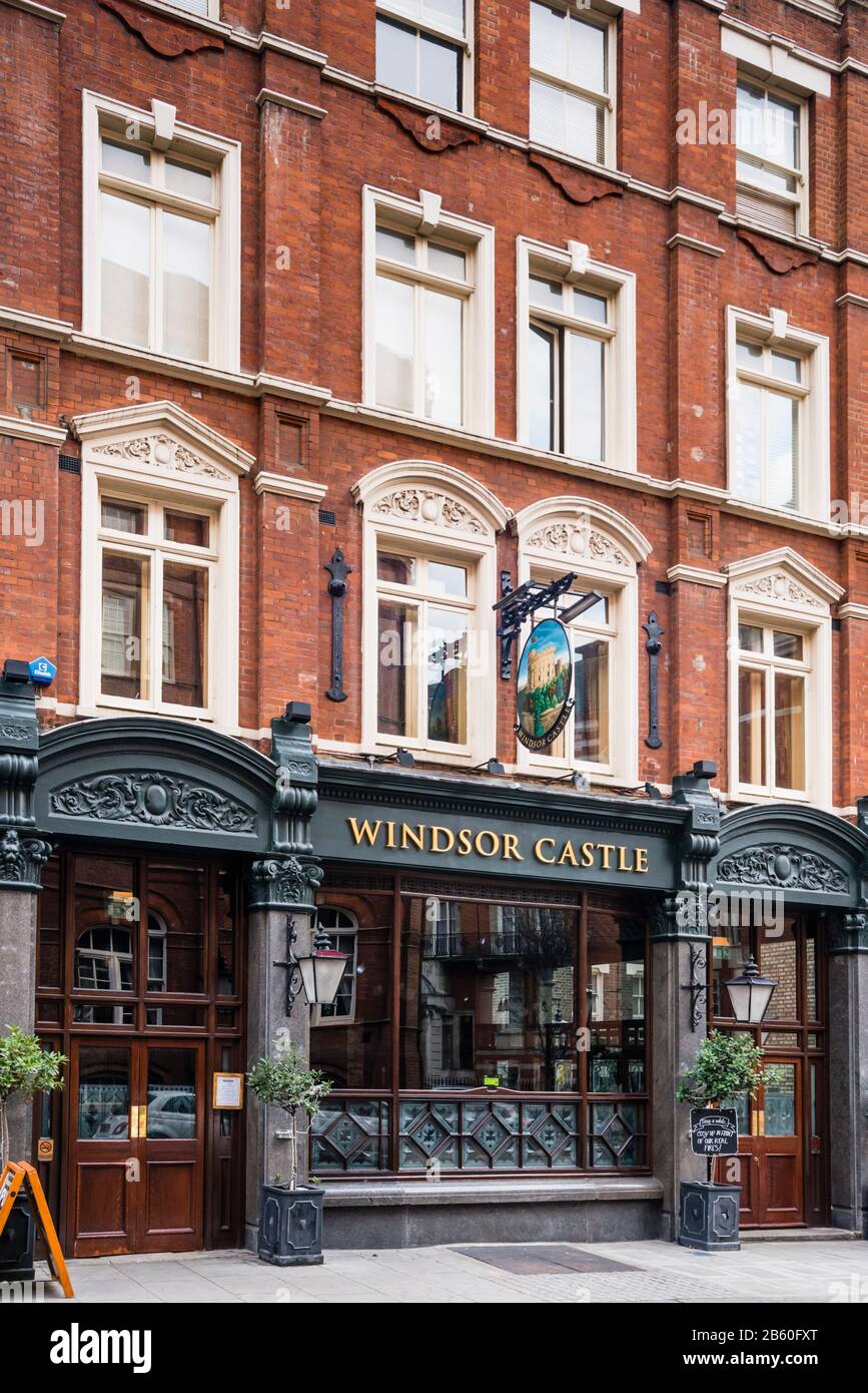 Windsor Castle Pub Restaurant, Francis Street, London, Großbritannien Stockfoto