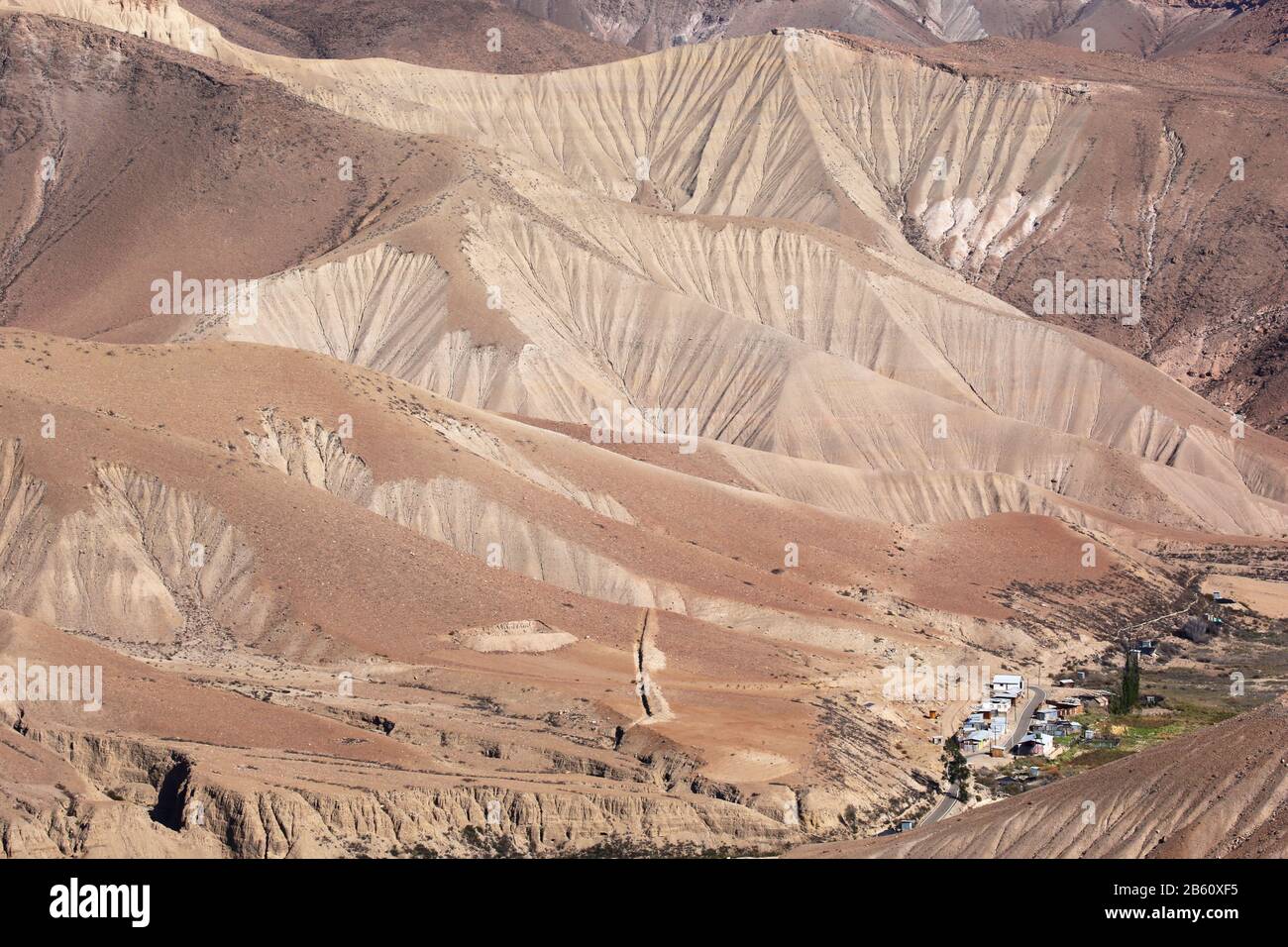 Kleines Dorf in der Wüste Atacama, Nordchile Stockfoto