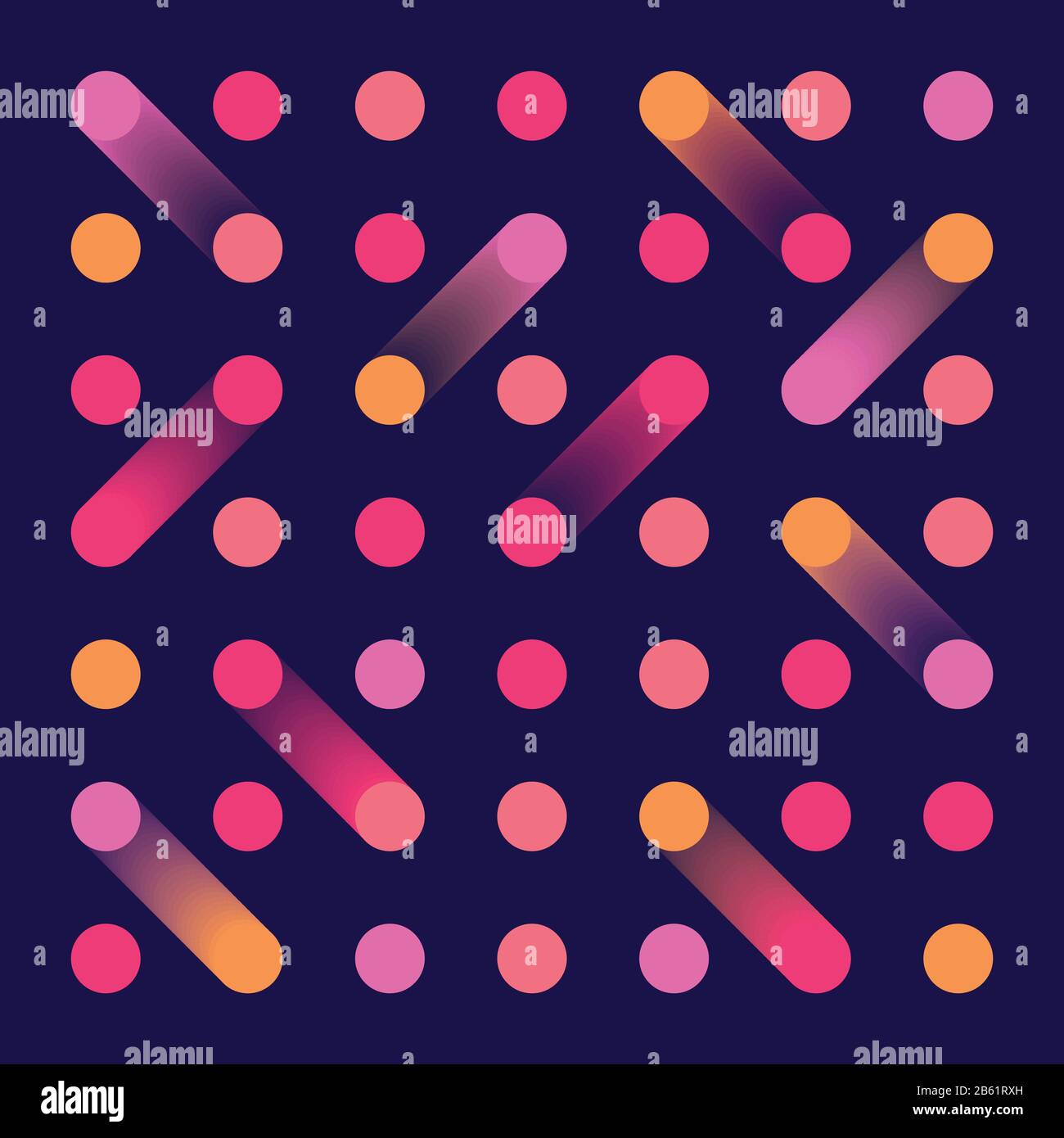 Abstrakter Hintergrund des technischen Cover-Musters der Punktwissenschaft. Dekorieren für Titeldesign, Buch, Karte, Kunstwerk, Kopierraum für Text. Illustrationsvektor eps10 Stock Vektor