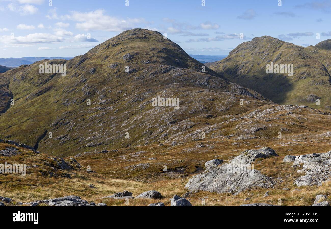 Sgurr a'Chaorainn und Sgurr h-Ighinn, Ardgour, Schottland Stockfoto