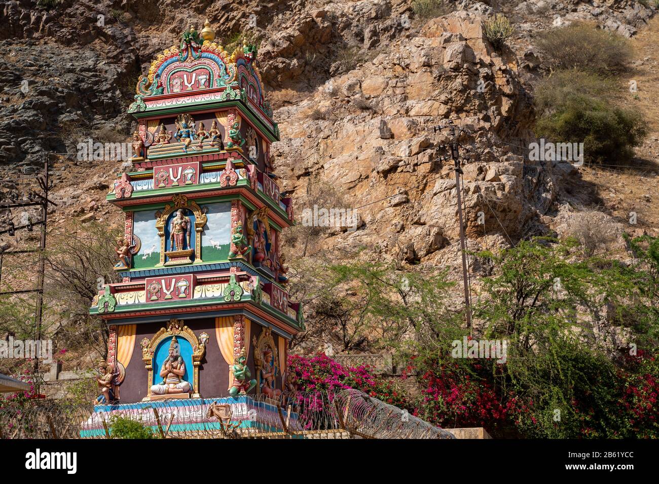 Hindu-Affe-Tempel oder Hanuman-Ji-Tempel in Jaipur, Rajasthan, Indien Stockfoto