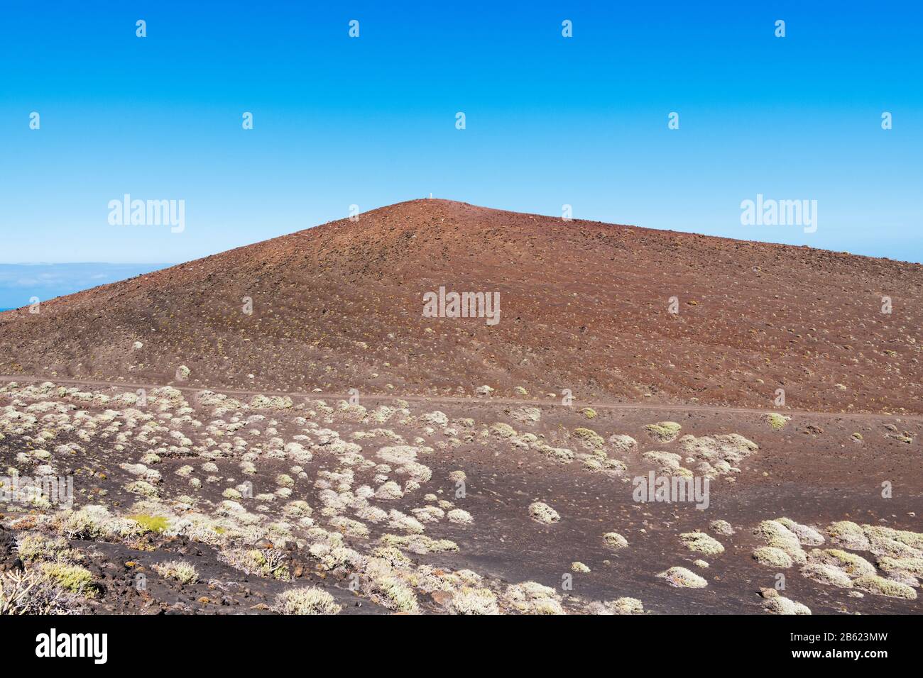 Der basaltische Vulkankegel des Vulkans Viento, Fuencaliente, südlich von La Palma, Kanarische Inseln, Stockfoto