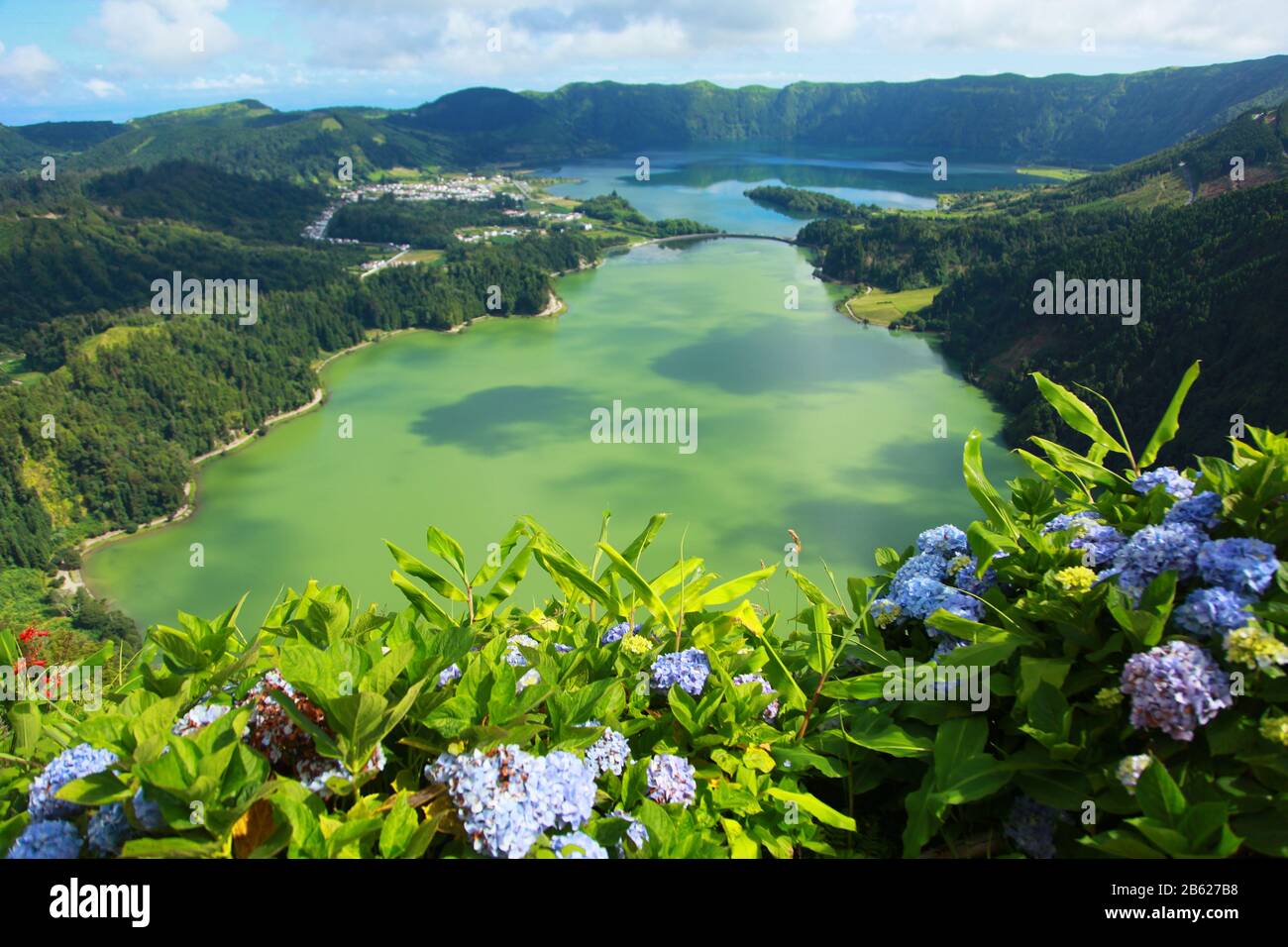 Azoren Sete Cidades Sao Miguel Stockfotografie Alamy
