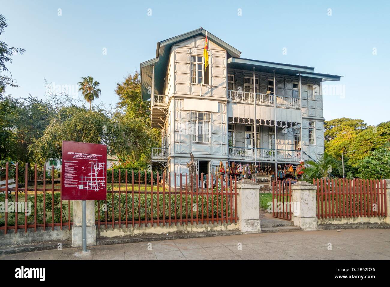 Maputo, Mosambik - 22.2019: Das Eisenhaus in Maputo, Mosambik Stockfoto