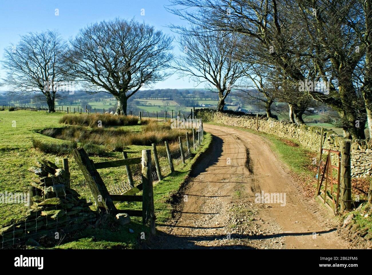 Ebbw Valley Long Distance Footpath, Mynydd Pen Y Fan, Ebbw Valley, Gwent, South Wales. Stockfoto