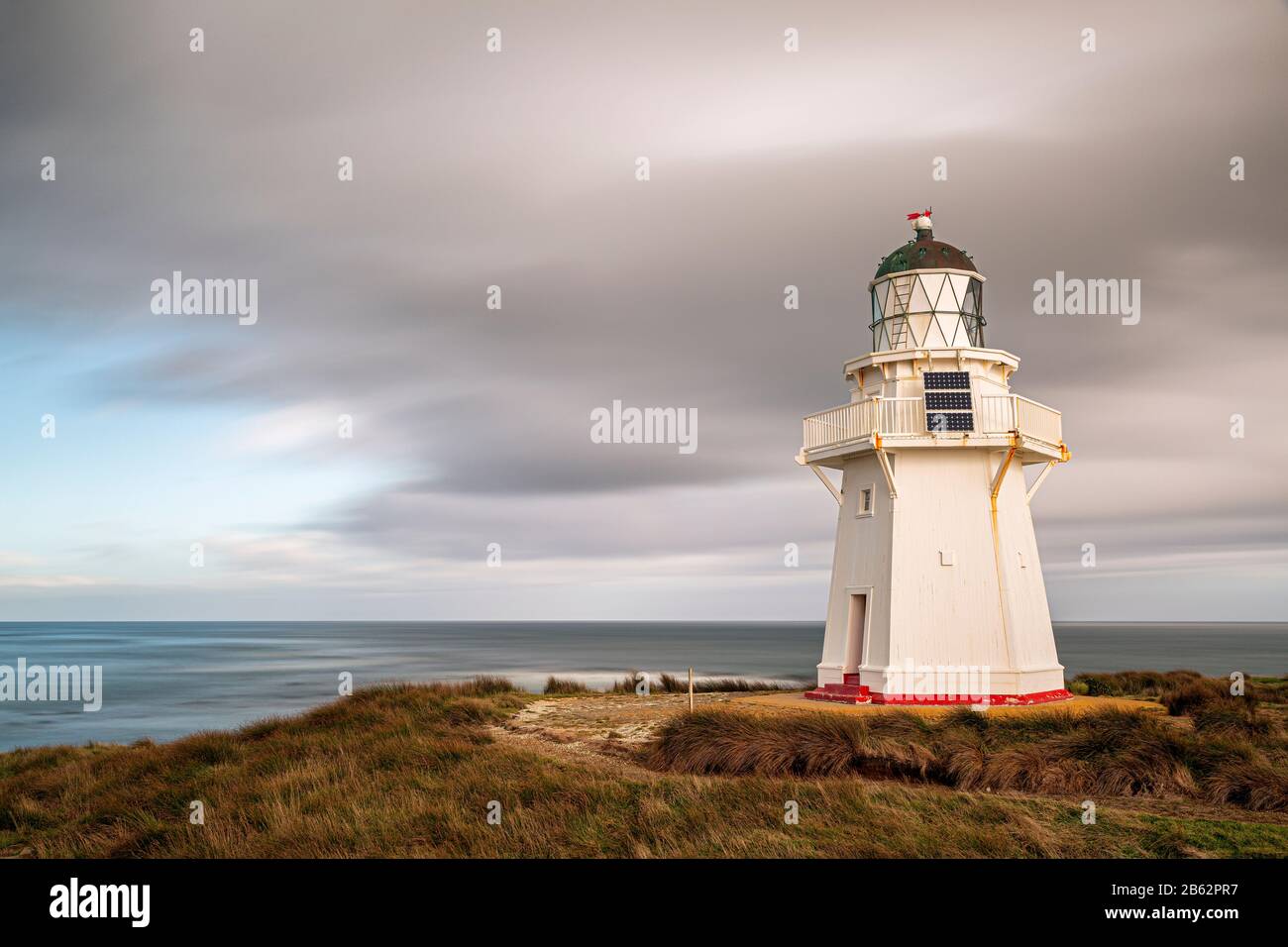 Waipapa Point Lighthouse, Südinsel, Neuseeland Stockfoto
