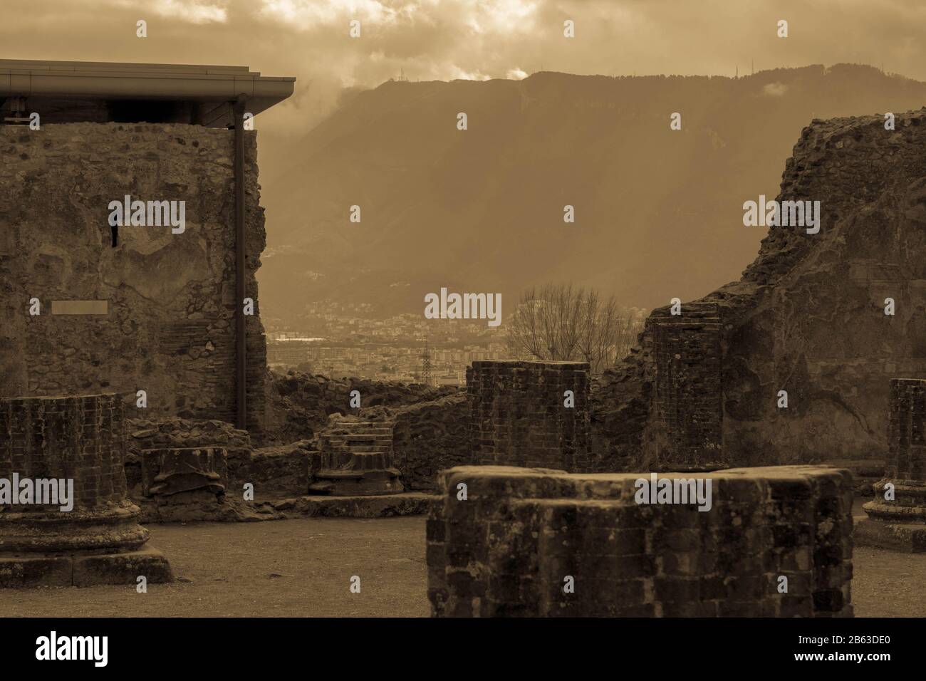 Veduta di Pompei Stockfoto