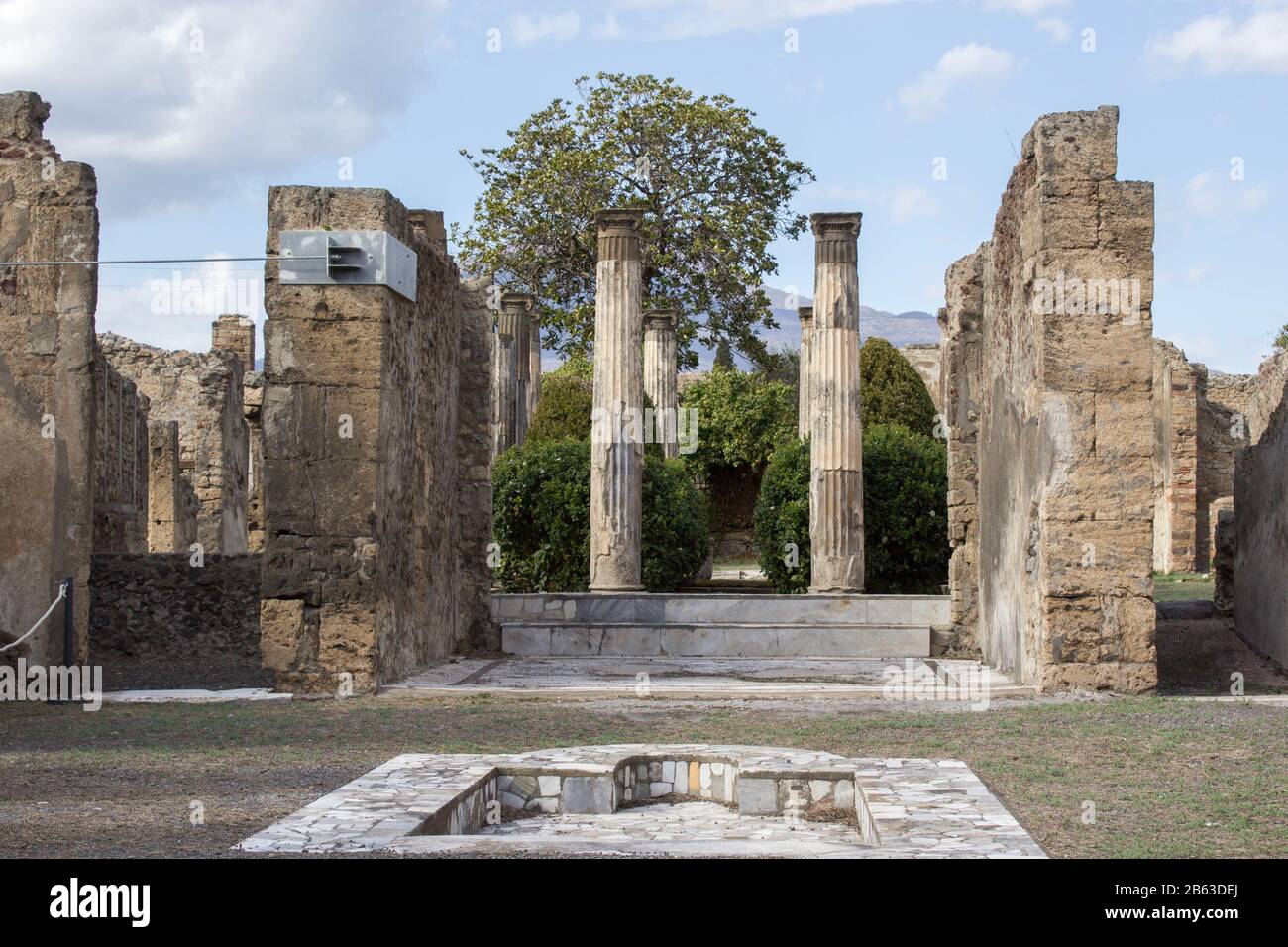 Veduta di Pompei Stockfoto