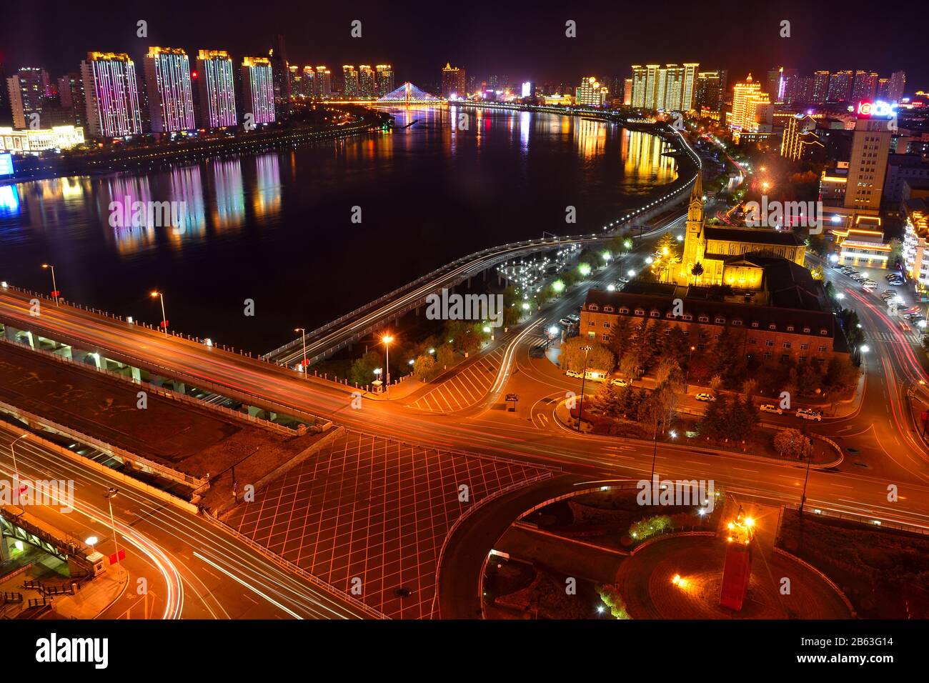 Blick auf Jilin Stockfoto