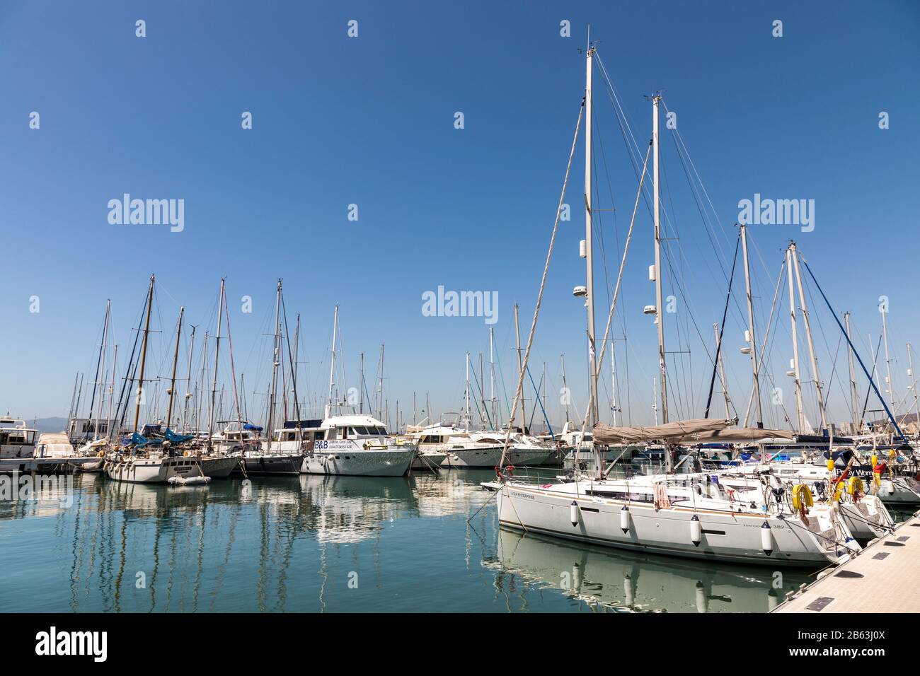 Ocean Village Marina, Gibraltar Stockfoto
