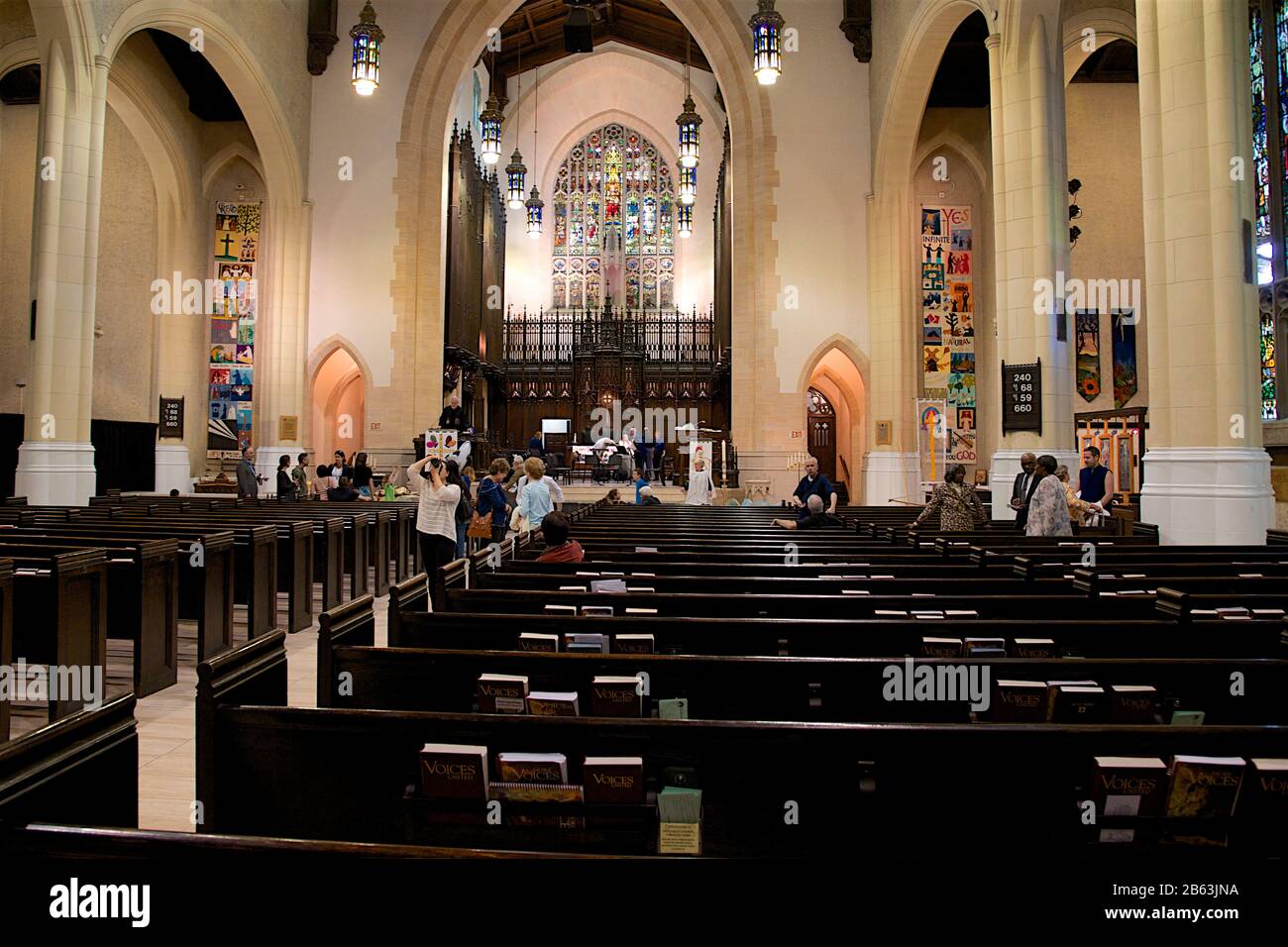 Kircheninnenraum - Metropolitan United Church Stockfoto