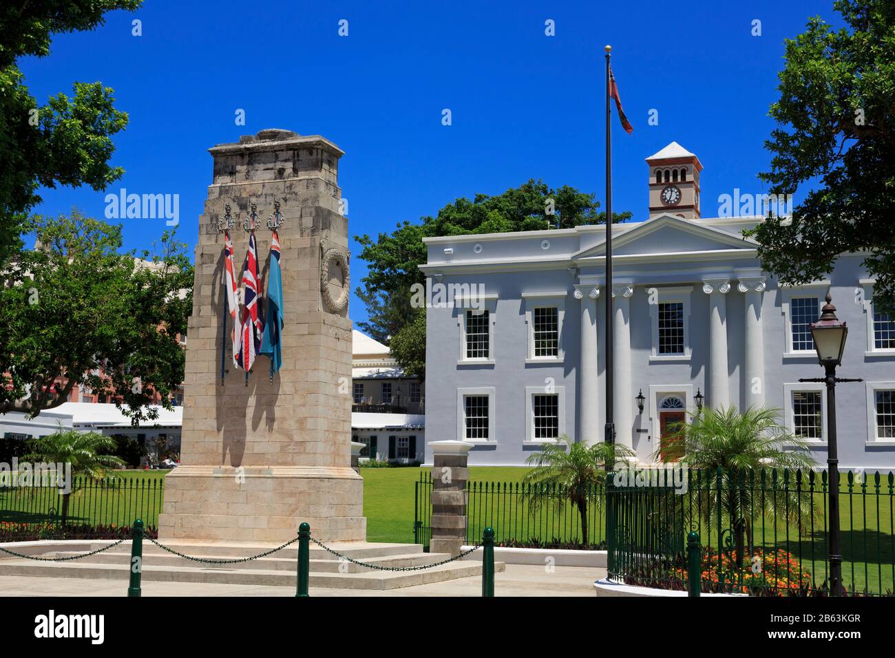 War Memorial, Cabinet Building, Hamilton City, Pembroke Parish, Bermuda Stockfoto