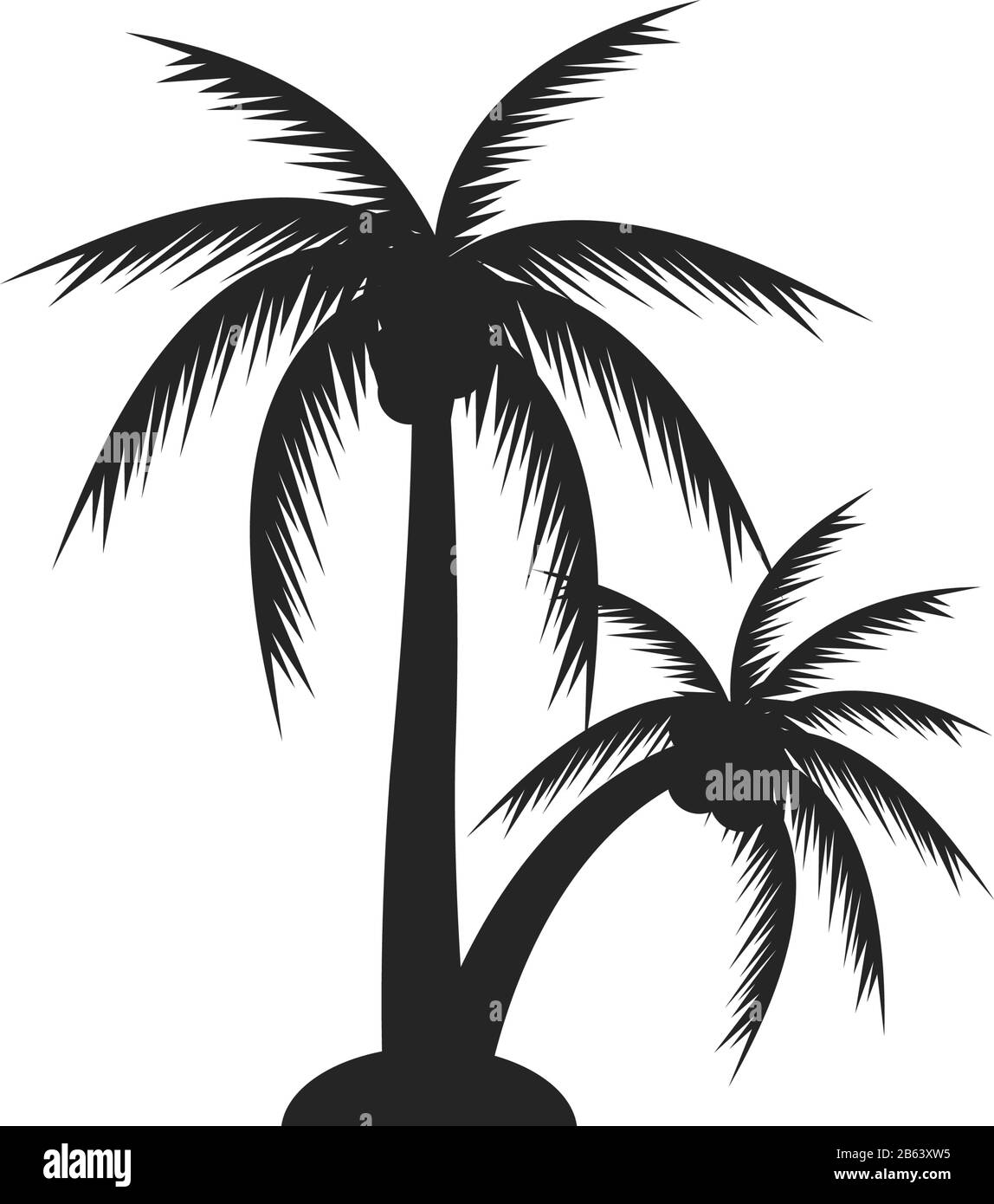 Palm Tree grafik design Template vector isoliert Stock Vektor