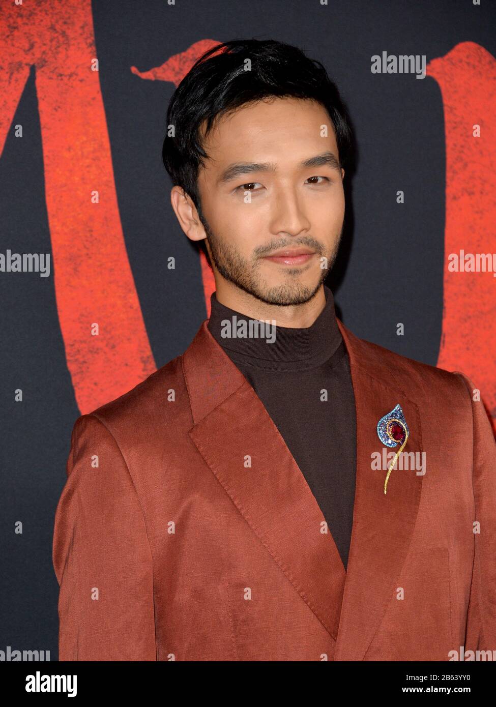 Los Angeles, USA. März 2020. Los ANGELES, CA: 09, 2020: Yoson An bei der Weltpremiere von Disneys "Mulan" im El Capitan Theatre. Bildnachweis: Paul Smith/Alamy Live News Stockfoto