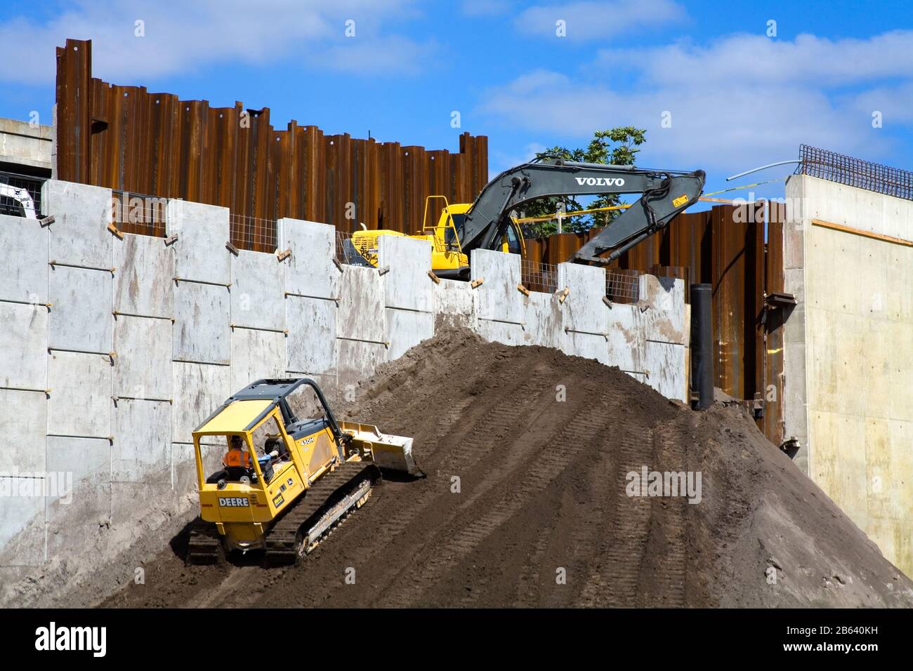 Bau von Freeway #4 Stecker, die Innenstadt von Orlando, Florida, USA Stockfoto