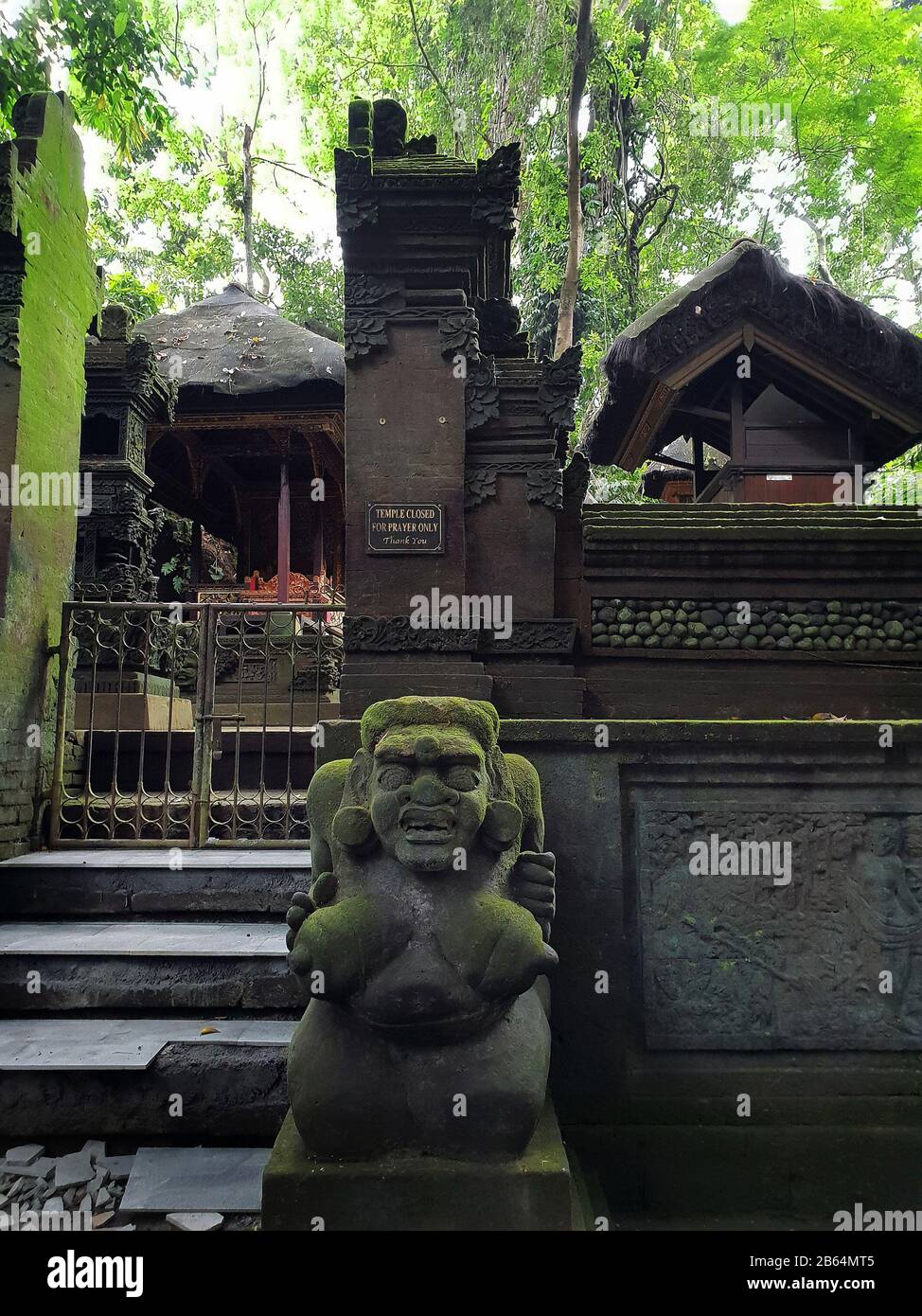 Pura Beji Temple, Sacred Monkey Forest Sanctuary, Ubud, Bali, Indonesien Stockfoto