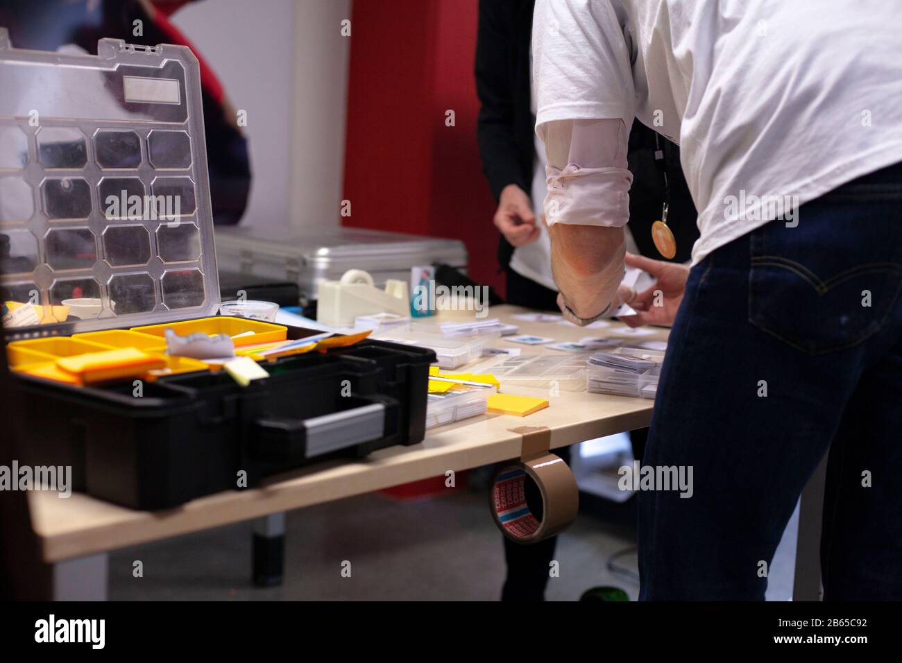 Brainstorming mit Mindmap Stockfoto