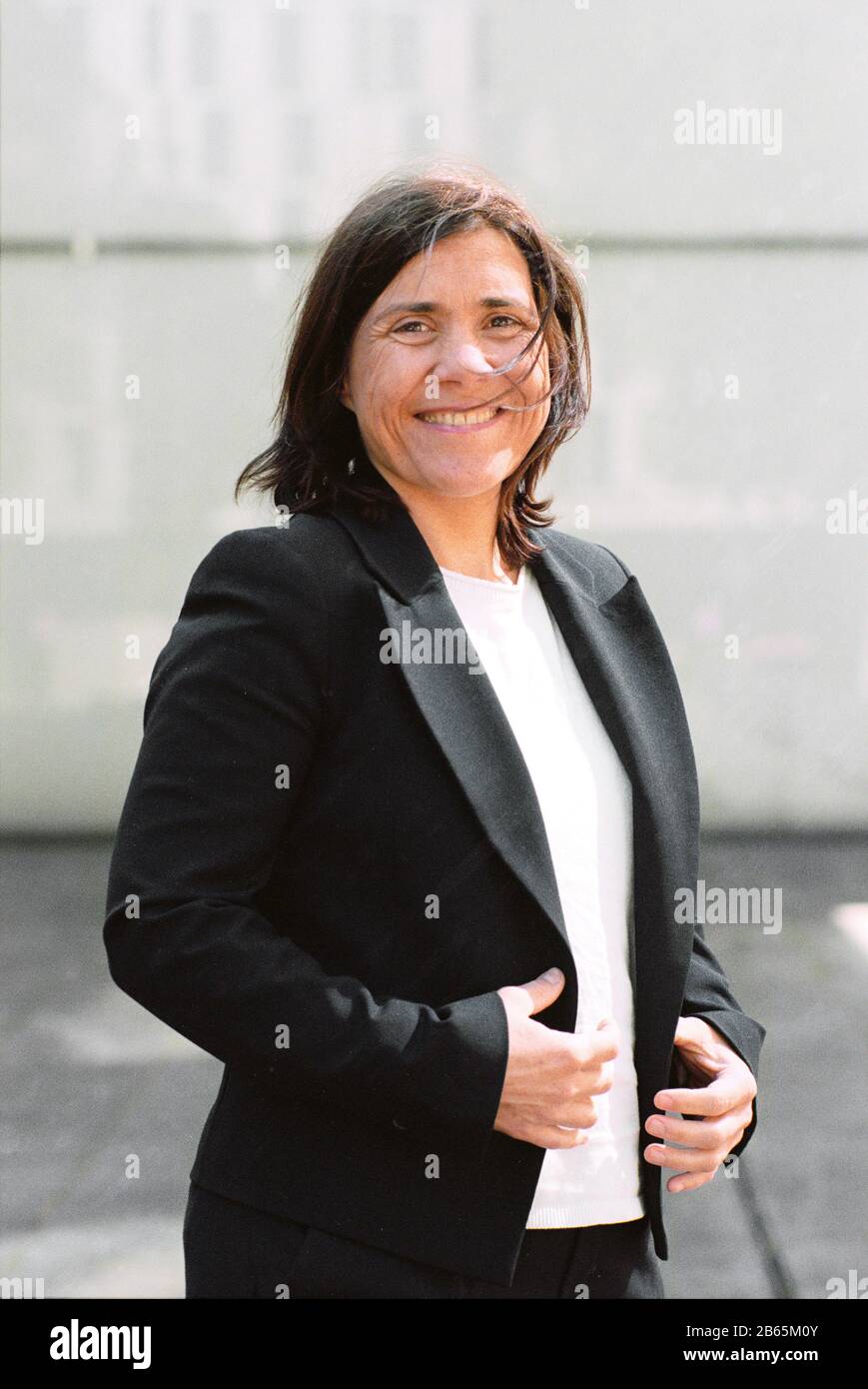 Benedicte Savoy (Bénédicte Savoy) - (französischer Kunsthistoriker und Professor an der TU Berlin - Mitglied des Kuratoriums der Kulturstiftung des Bundes) - 15.5.2019 [automatisierte Übersetzung] Stockfoto