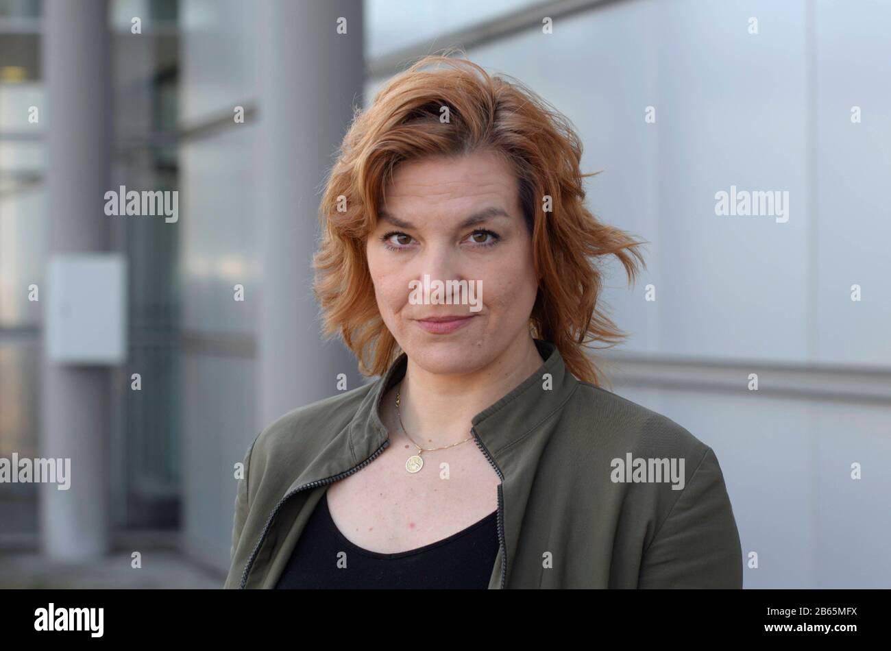 Leipzig, DEU, 24.03.2017: Porträt Jasna Zajcek, 1973 geboren, Schriftstellerin, Journalistin und Autorin (Deutschland) Stockfoto