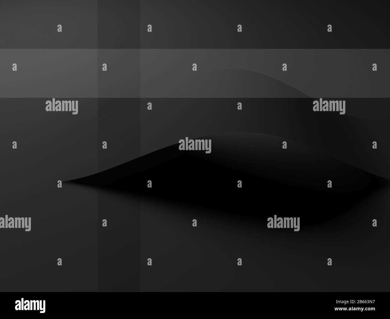 Abstrakter minimaler Hintergrund, geometrische Installation, 3D-Rendering-Abbildung Stockfoto