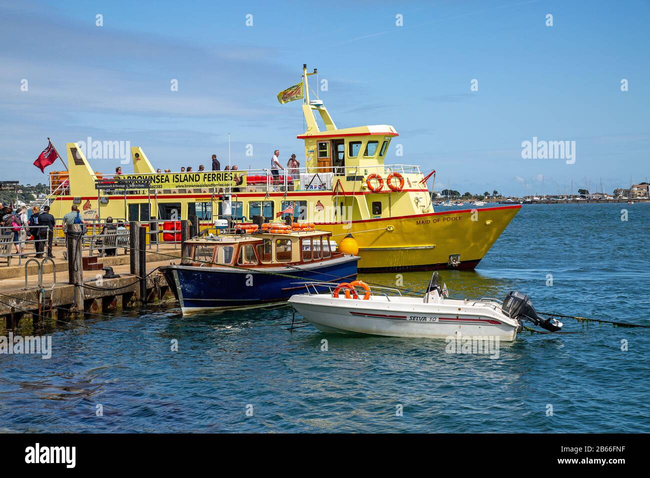 Brownsea Island Ferry Stockfoto