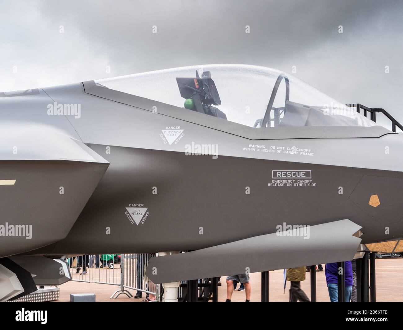 Lockheed Martin F-35B Lightning Jet-Kampfflugzeug auf der RIAT Fairford Gloucestershire UK Stockfoto