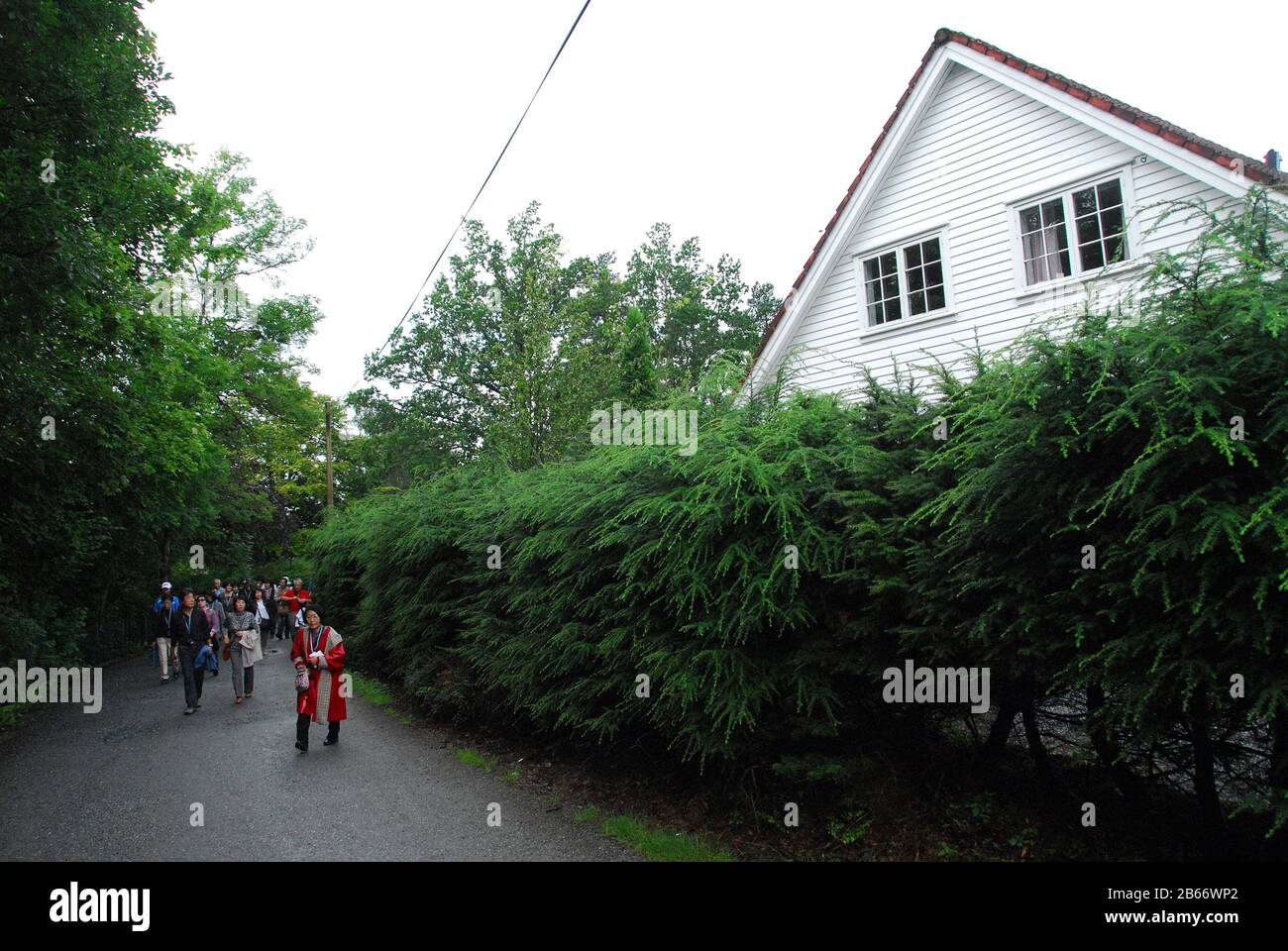 Norwegen, Bergen, Edvard Grieg Museum und Landhäuser Stockfoto