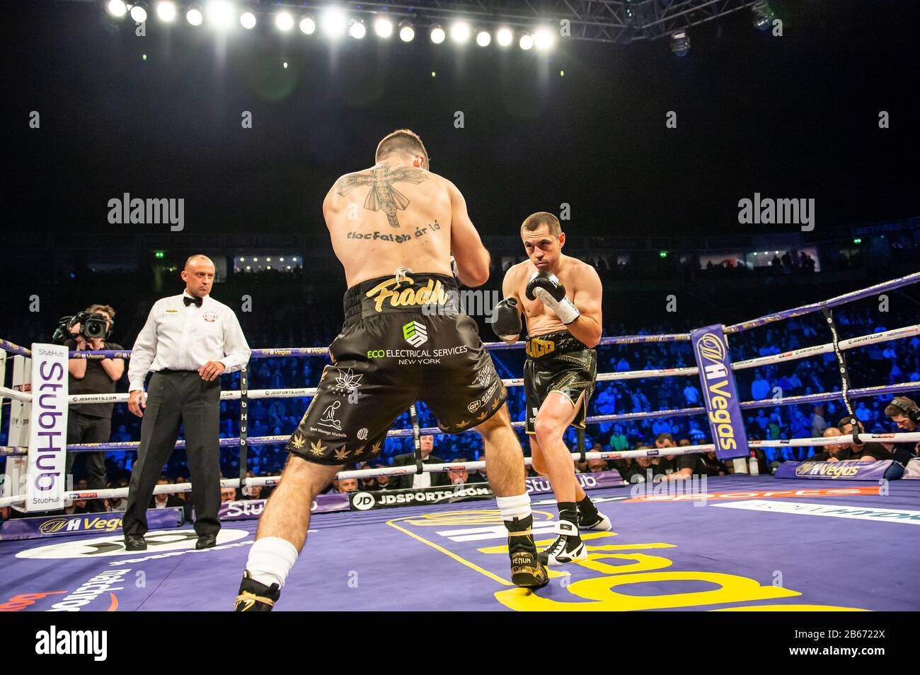 Scott Quigg / Jono Carroll Manchester Arena 7. März 2020 Stockfoto