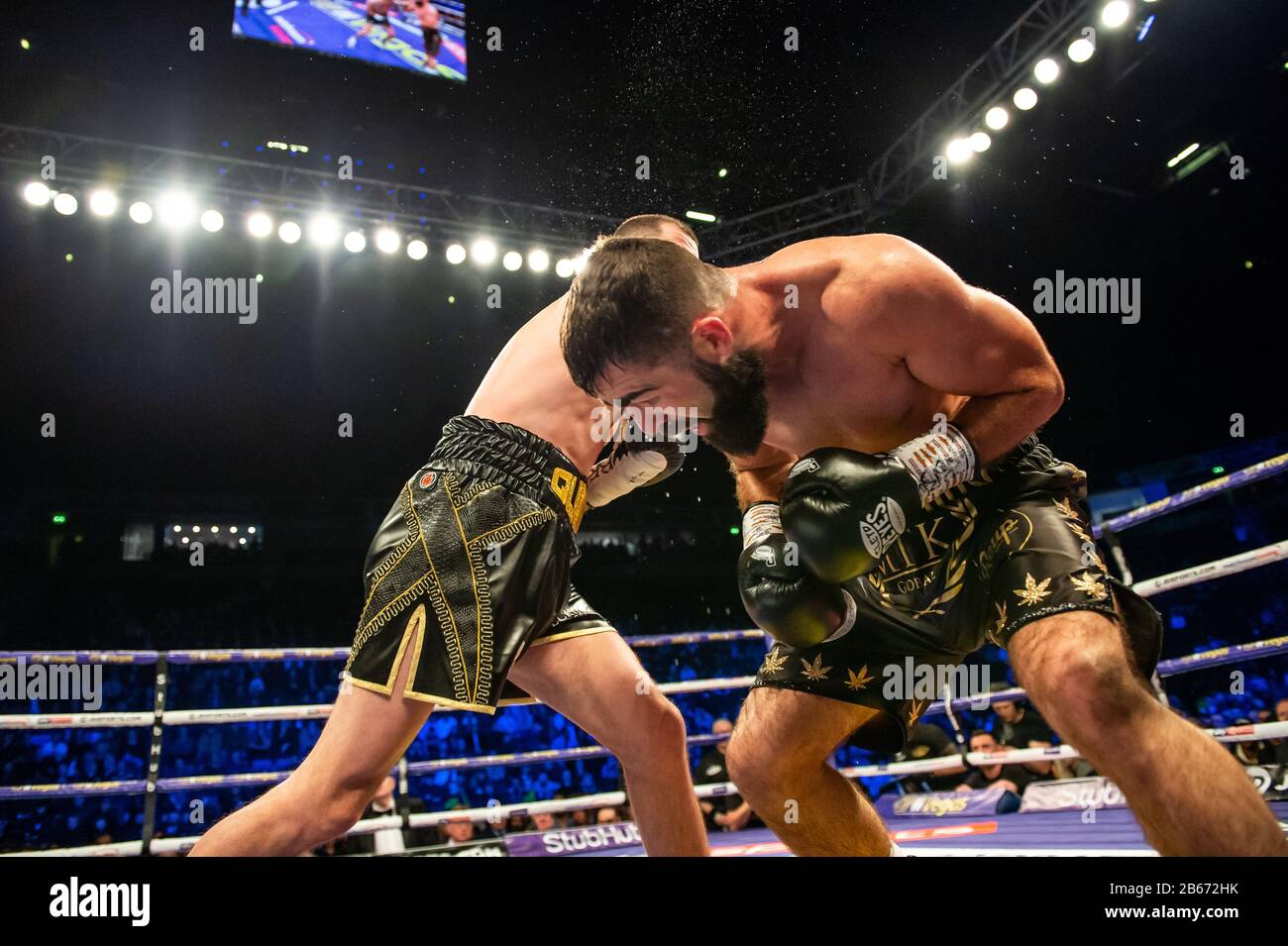Scott Quigg / Jono Carroll Manchester Arena 7. März 2020 Stockfoto