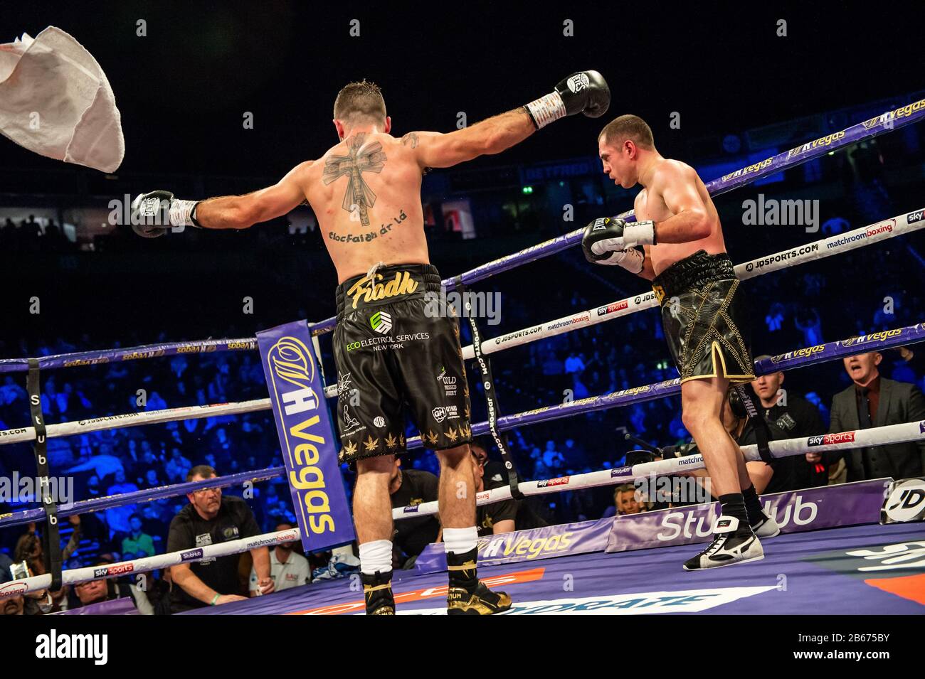 Scott Quigg / Jono Carroll Manchester Arena 7. März 2020 Stockfoto