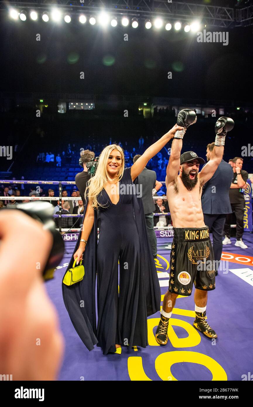 Scott Quigg / Jono Carroll Manchester Arena 7. März 2020 Stockfoto