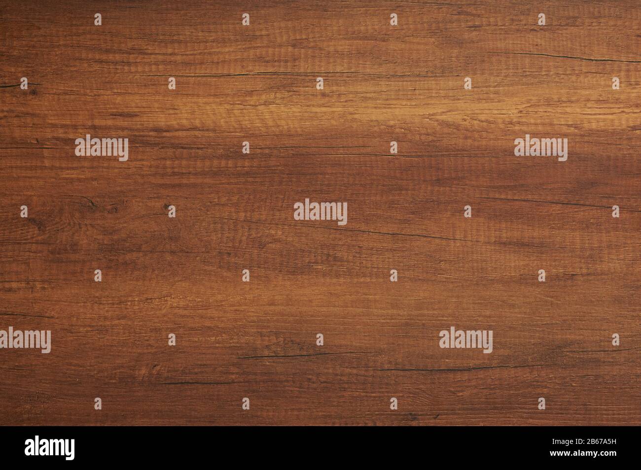 Blick auf den Hintergrund der braunen Holztextur Stockfoto