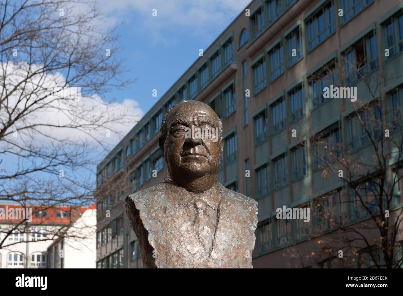 Büste von Helmut Kohl, Moabit, Berlin Stockfoto