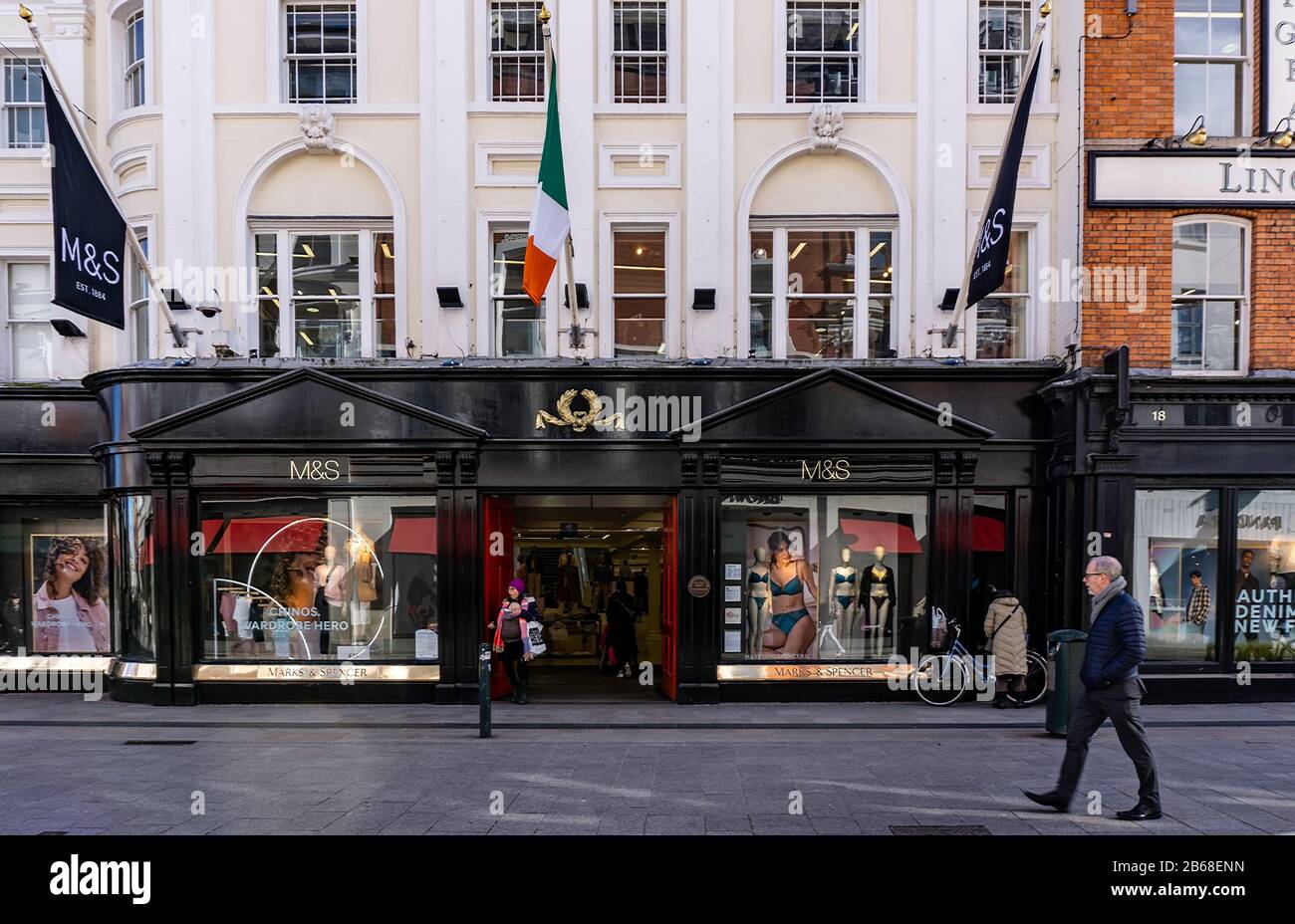 Das Marks and Spencer Geschäft in der Grafton Street, Dublin, Irland. Stockfoto