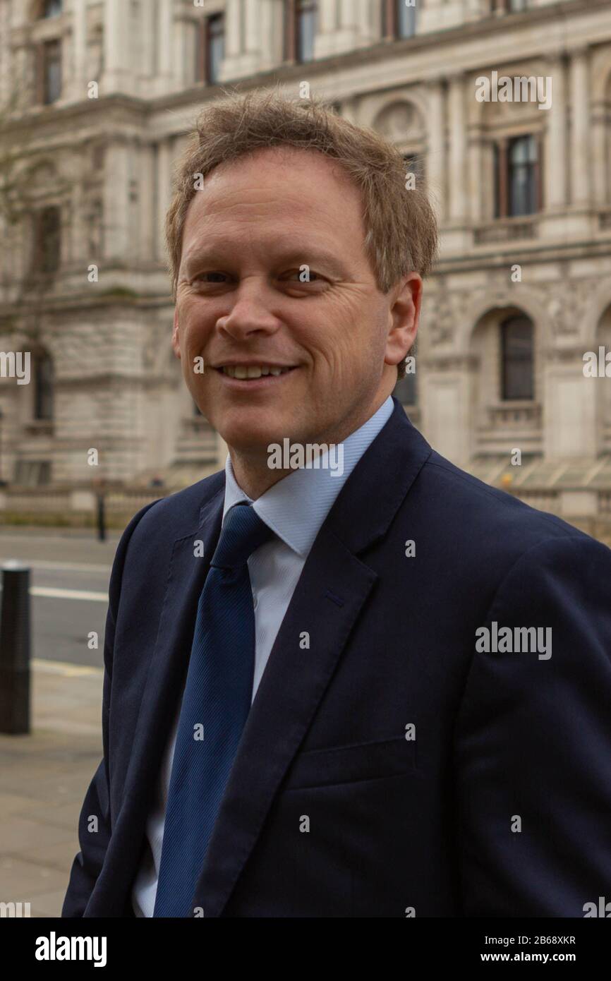 Westminster, Großbritannien. März 2020. Grant Shapps, Staatssekretär für Verkehr und Abgeordneter für Welwyn Hatfield. Penelope Barritt/Alamy Live News Stockfoto