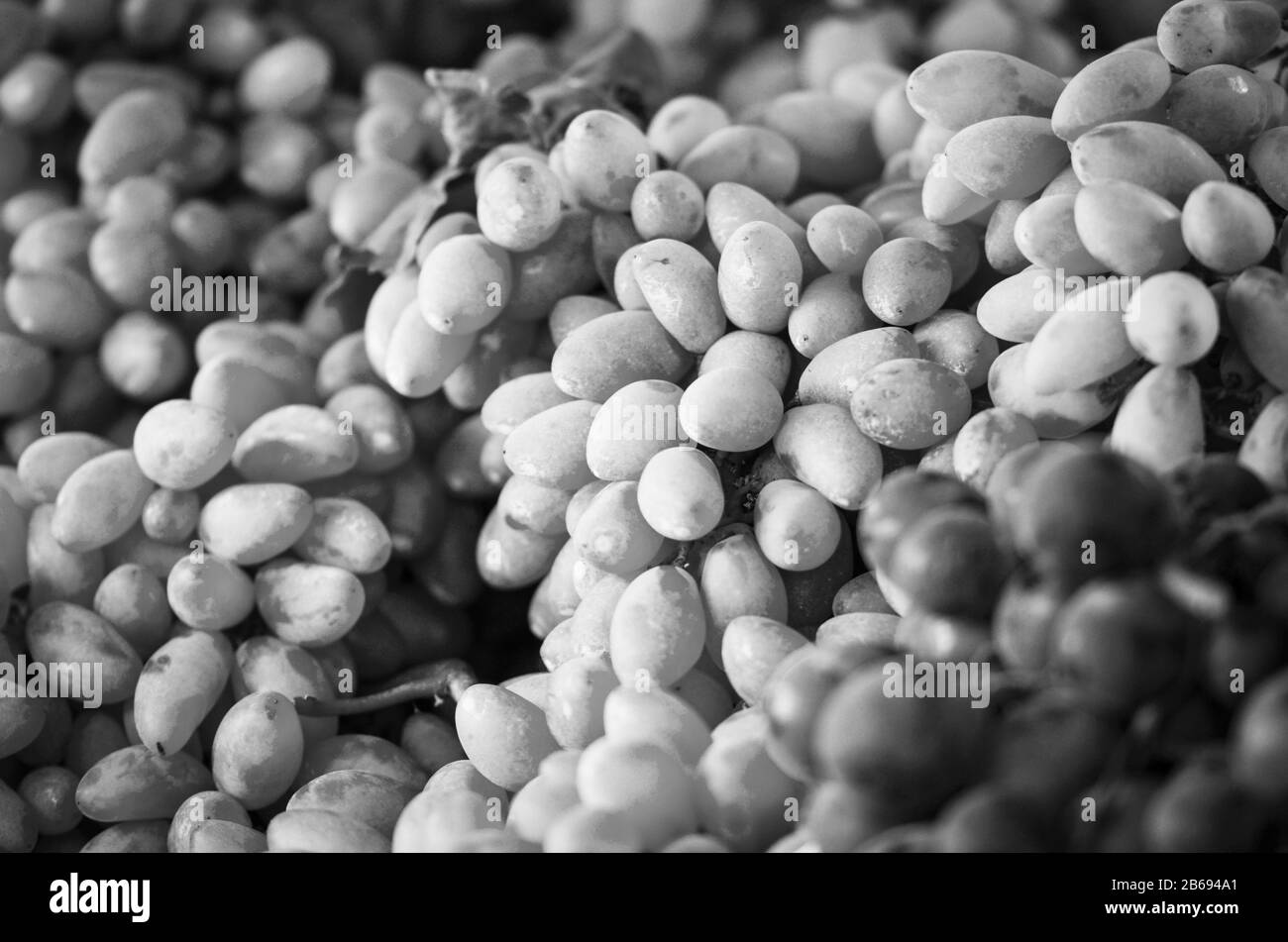 Frisches Obst aus nächster Nähe auf dem italienischen Markt Stockfoto