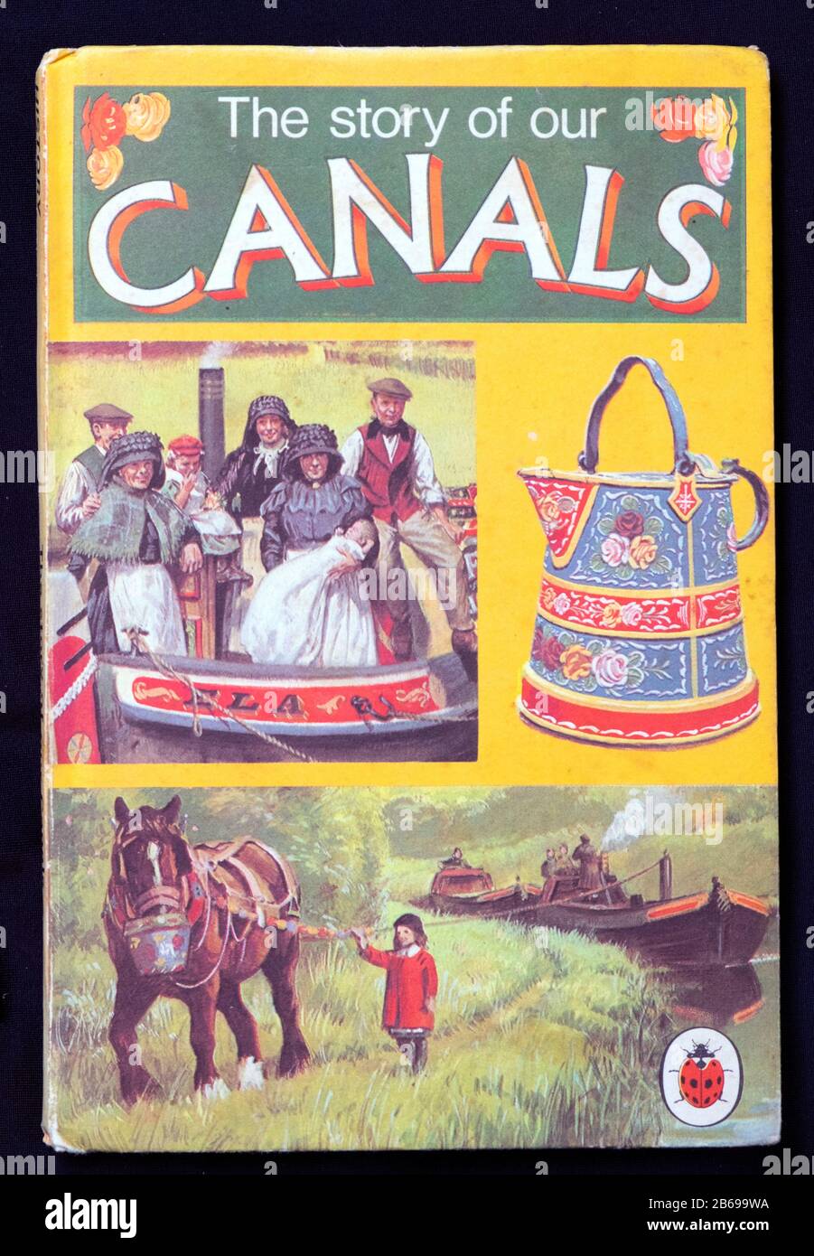 1970er Jahre Ladybird Buch-Cover "The Story of Our Canals" England UK KATHY DEWITT Stockfoto