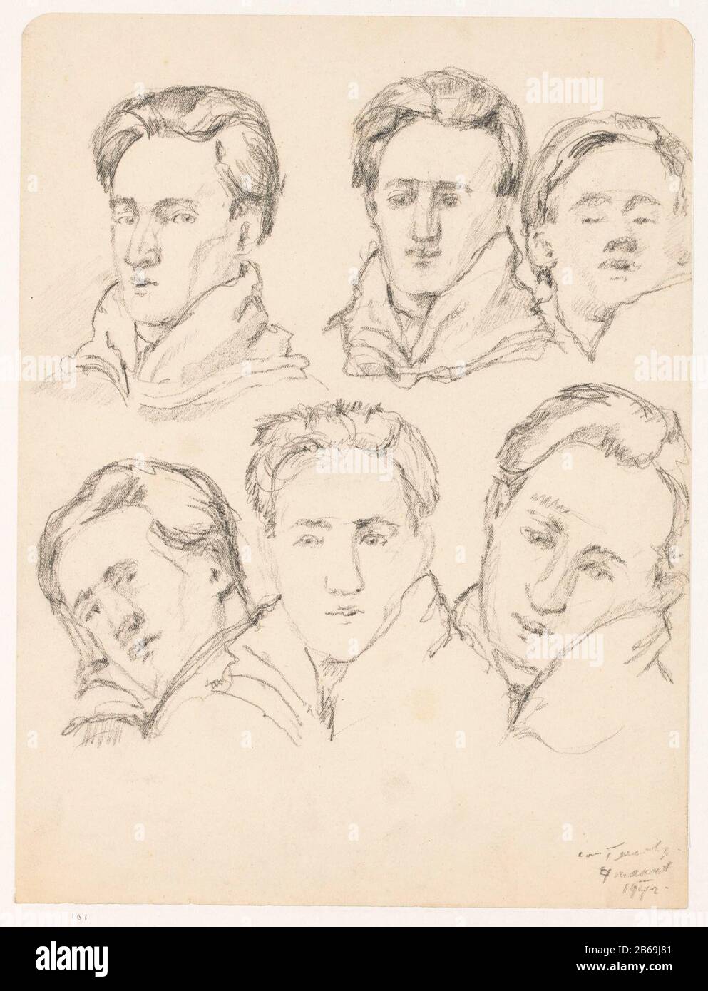 6 Sketchy-Porträts, 4. März Self-Cor van Teeseling (Serientitel) 6 Sketchy-Porträts, 4 Maart. Hersteller : Zeichner: COR von Teeseling Ort Herstellung: Weteringschans dating 4-mar-1942 Physische Merkmale: Schwarzes Kreidematerial: Kreidepapier Abmessungen: H 32,0 cm. B × 24,0 cm. Betrifft: Porträt, Selbstporträt oder zuschlagshistorische Person Gefangene in der Zelle oder eingesperrt Ort des zweiten Weltkriegs, Februar Streik, Wenn: 1940 - 1942 Stockfoto