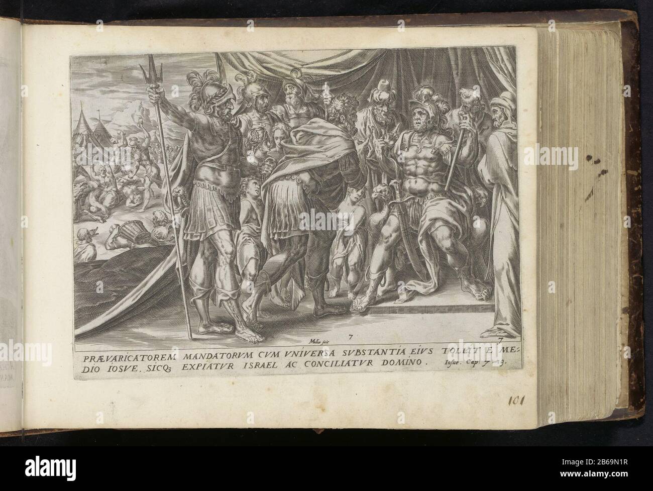 Achan an Joshua Histories Iosua (Serientitel) Die Geschichte von Joshua (Serientitel) The Great Figuer-Bibel (Serientitel) Achan wird Joshua gebracht, weil er Beute gestohlen hatte. Im Hintergrund sind Achan und seine Familie gesteinigt. Unter der Aufführung ein Hinweis auf die Bibel in Josua. 7:19 Uhr. Dieser Druck ist Teil eines Albums. Hersteller: Druckmaschine: Harmen Jansz Muller (denkmalgeschütztes Gebäude), entworfen von Gerard van Groeningen Herausgeber: Claes Jansz. Visscher (II) (denkmalgeschütztes Gebäude) Herausgeber: Jan Philipsz SchabaeljePlaats Herstellung: Herausgeber: Amsterdam Herausgeber: Alkmaar dating: CA. 1567 - Stockfoto