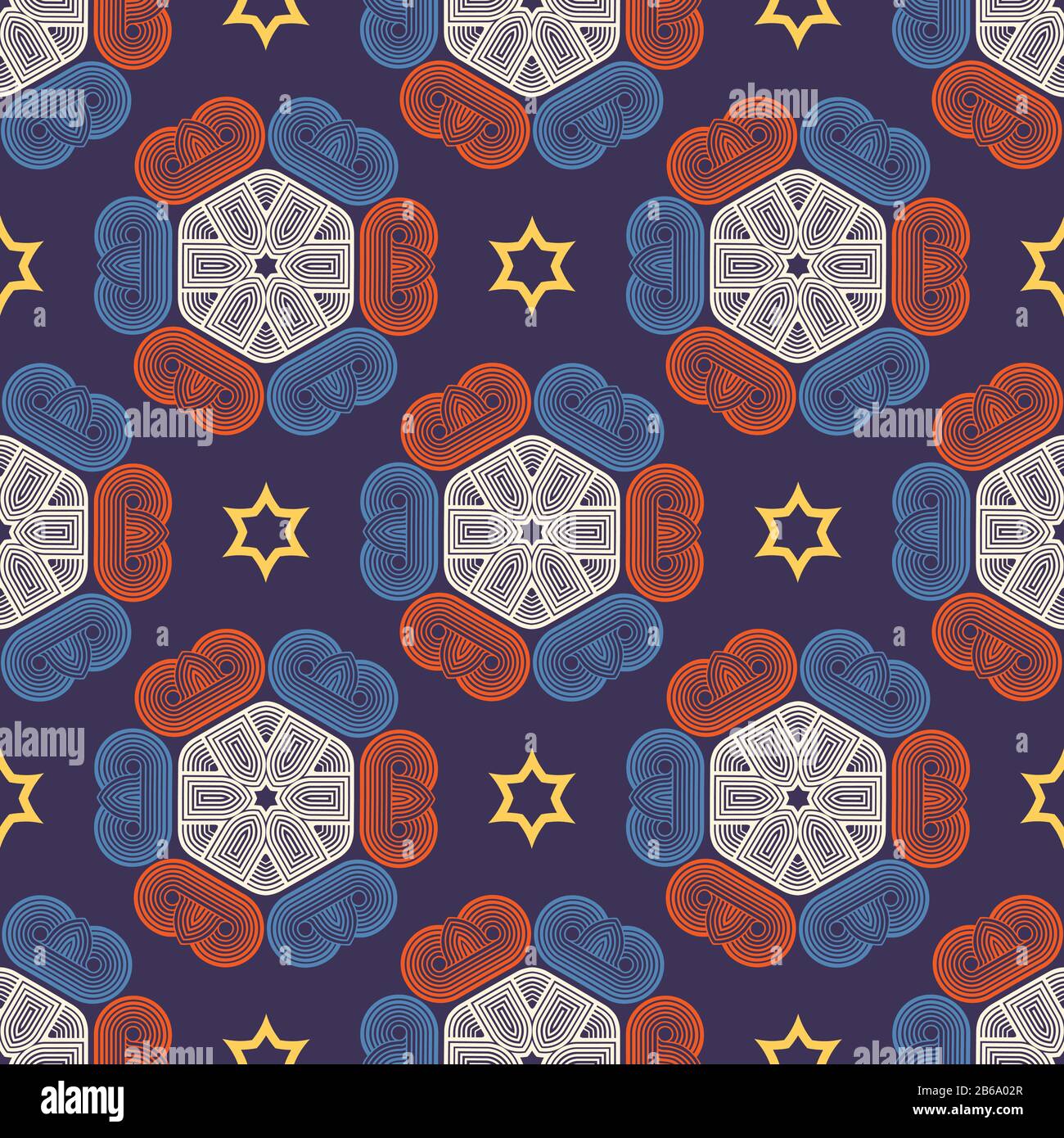 Nahtlose Ornament Muster Vektor Fliesen für vielseitig einsetzbar im design Stock Vektor