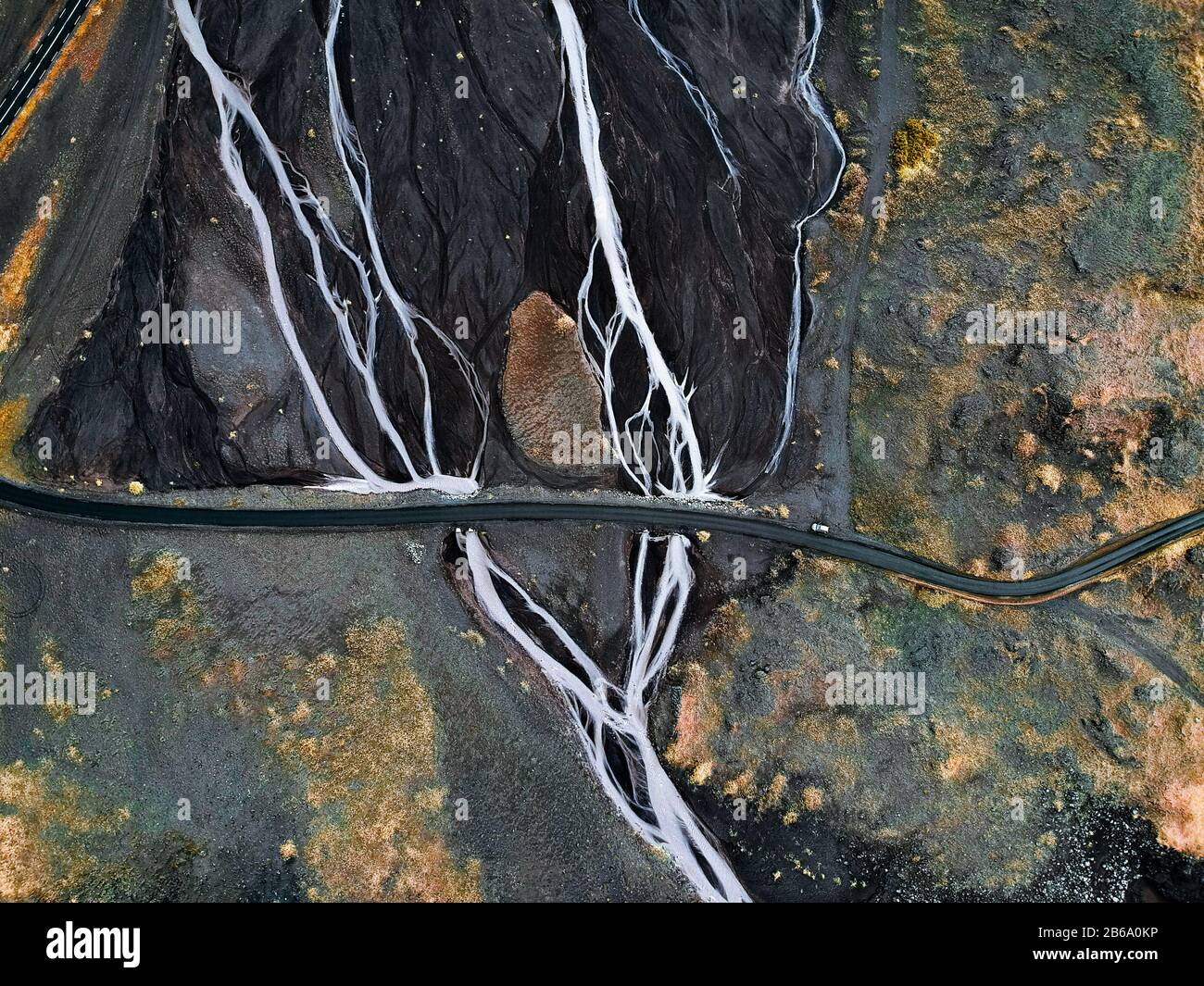 Reisen in die Länder des Eises und des Feuers Stockfoto
