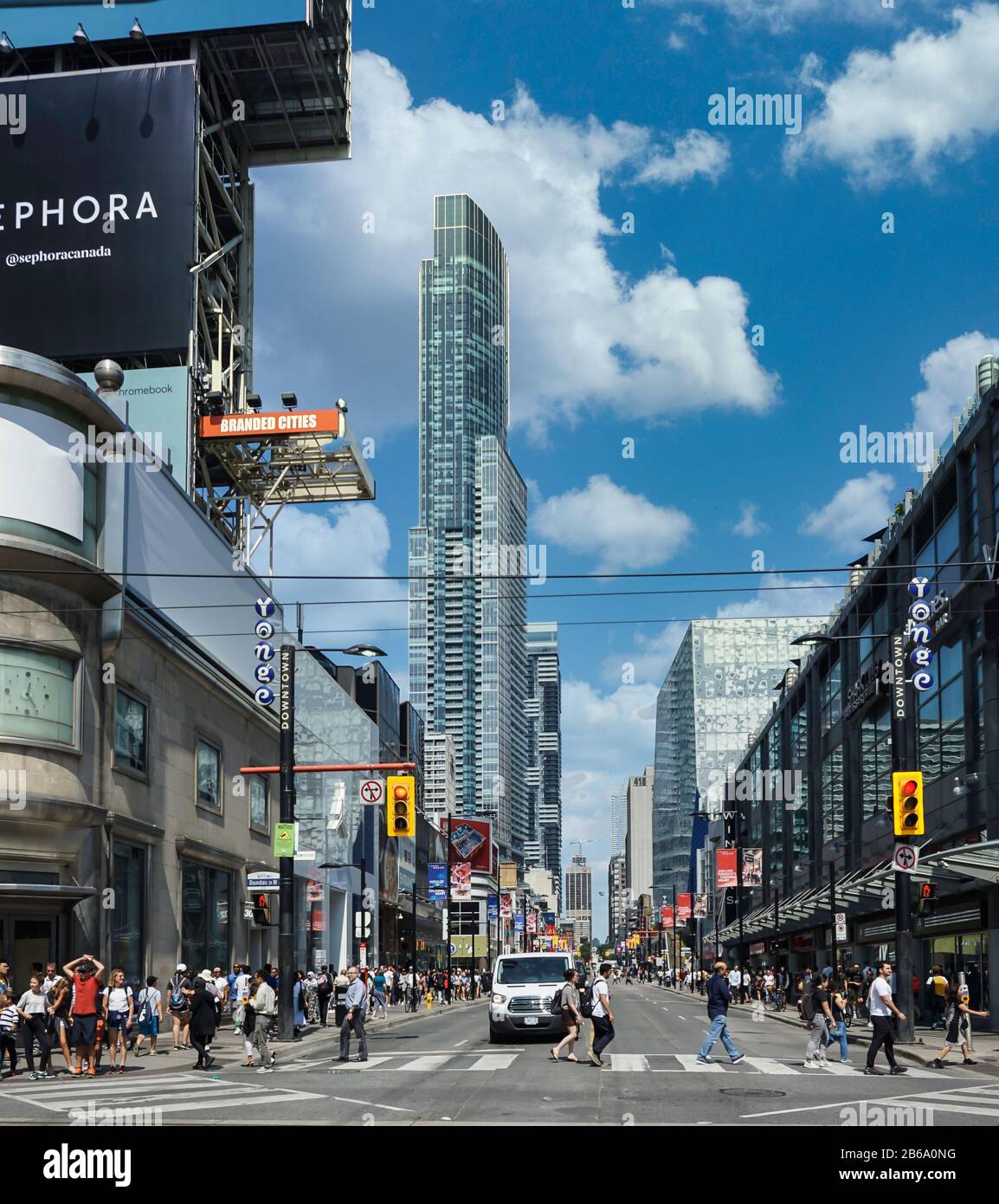 Yonge Street in Toronto, Ontario, Kanada, Nordamerika Stockfoto