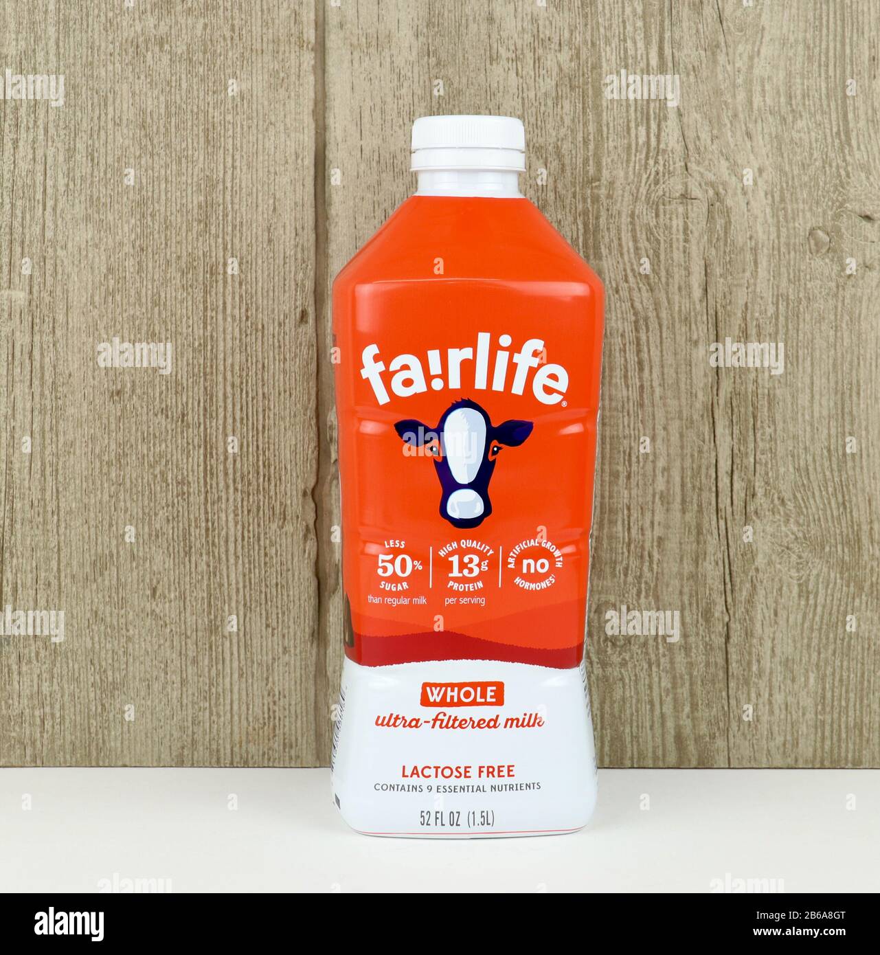 Spencer, Wisconsin, USA, März, 10, 2020 Flasche Fa!rlife Lactose Milch Fa!rlife wird in Kanada und den Vereinigten Staaten von der vertrieben Stockfoto