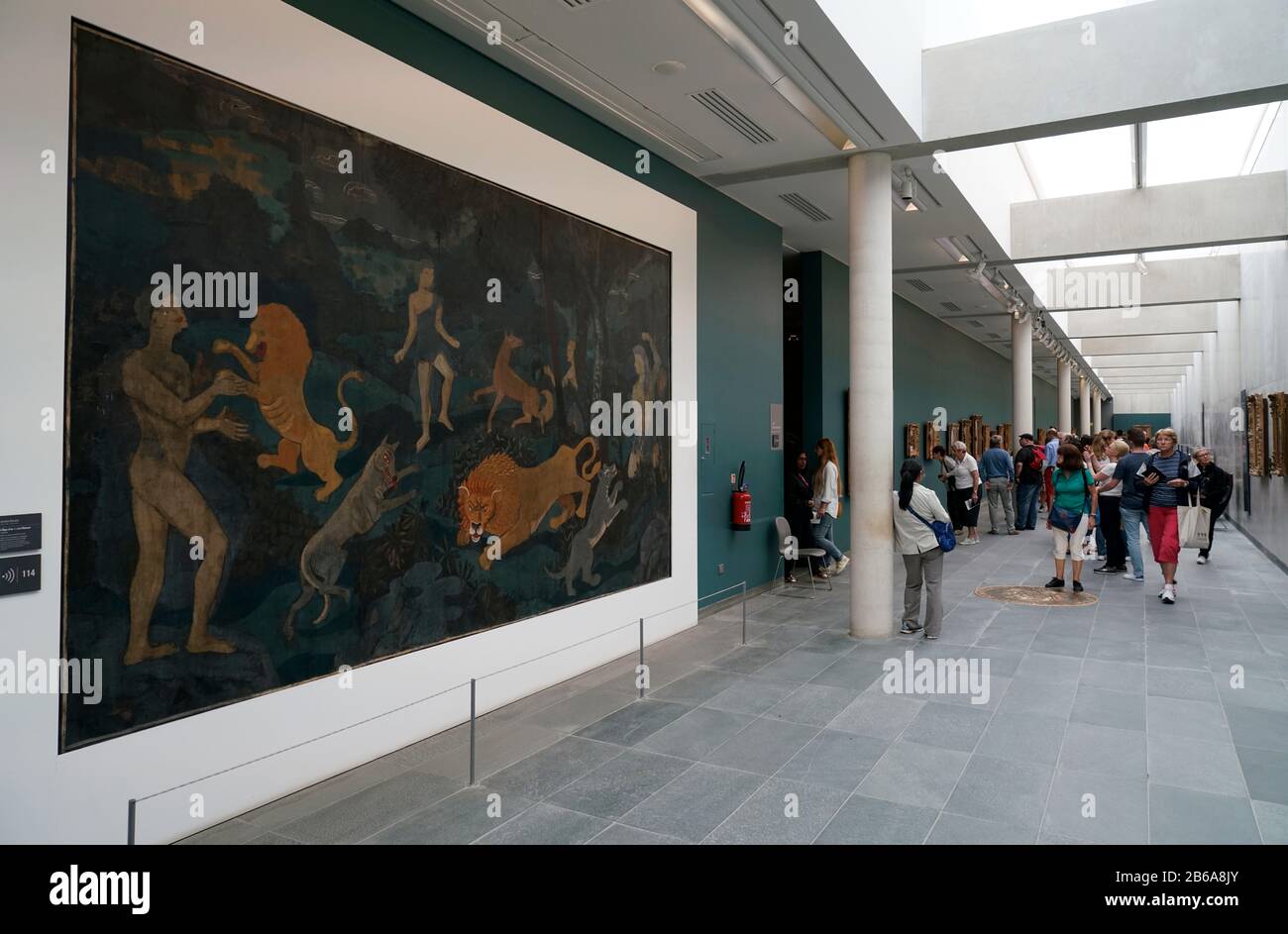 Innenansicht des Museums Musee de l'Orangerie.Paris.France Stockfoto