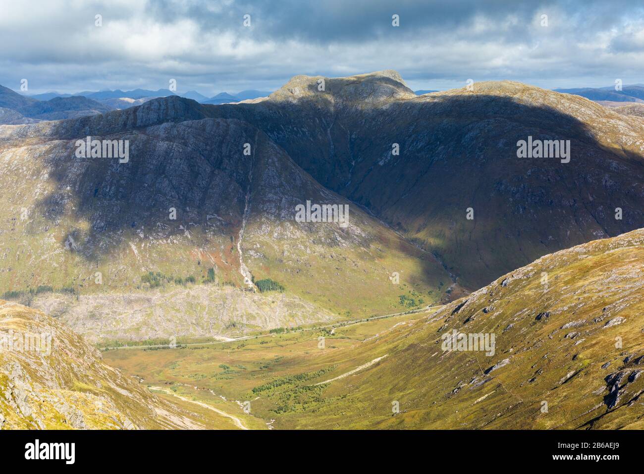 Garbh Bheinn aus Creach Bheinn, Kingairloch und Ardgour, Schottland Stockfoto