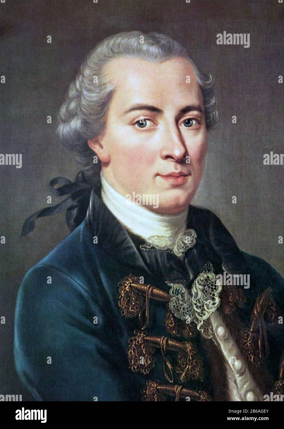 Immanuel KANT (1724-1804) preussischer deutscher Philosoph Stockfoto