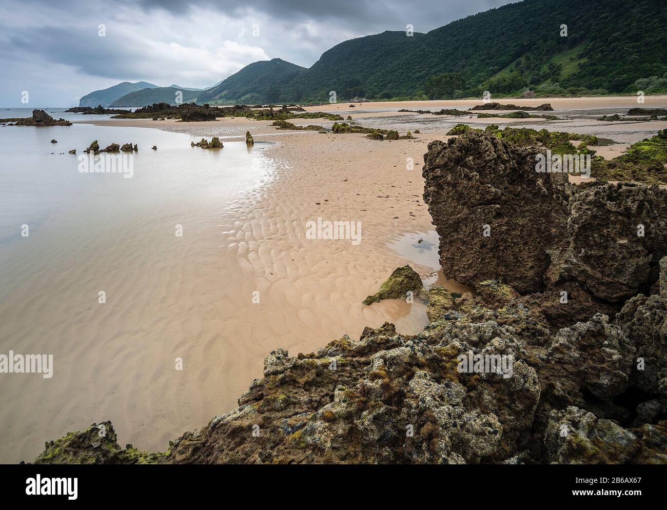 Mundaka Stockfoto
