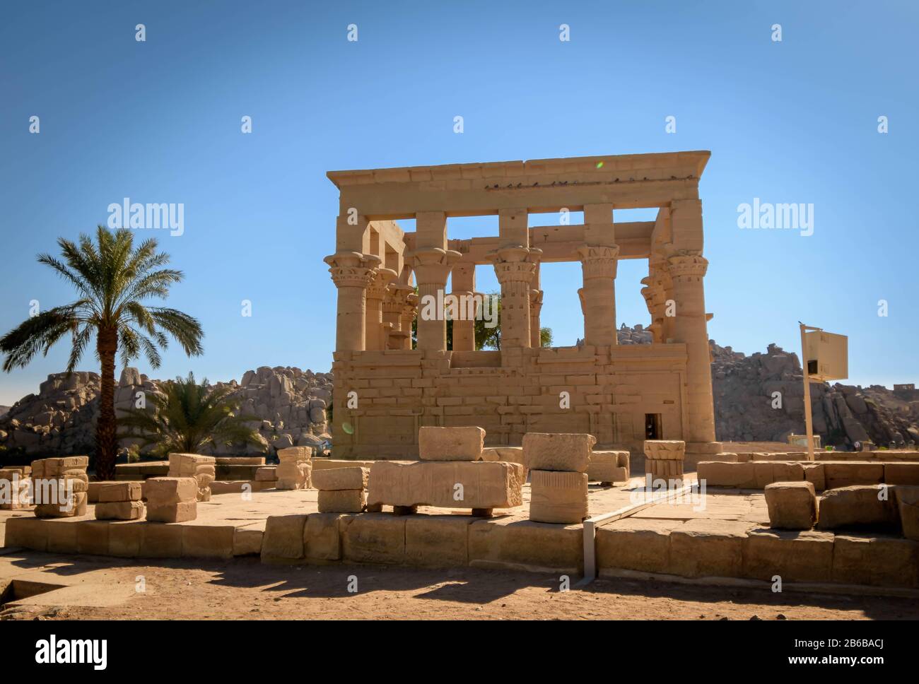 ISIS Tempel, Insel Philae, Assuan Ägypten Stockfoto