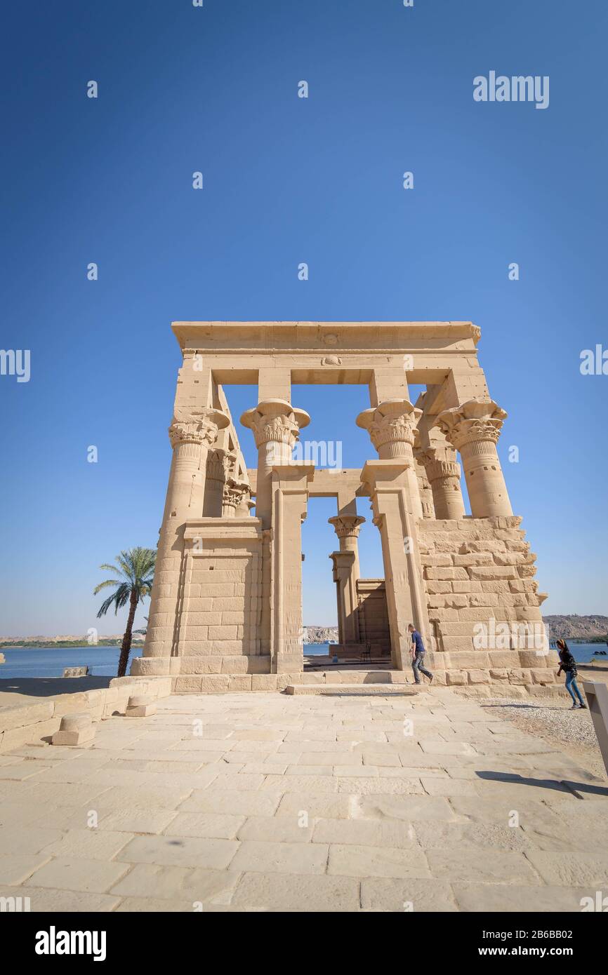 ISIS Tempel, Insel Philae, Assuan Ägypten Stockfoto